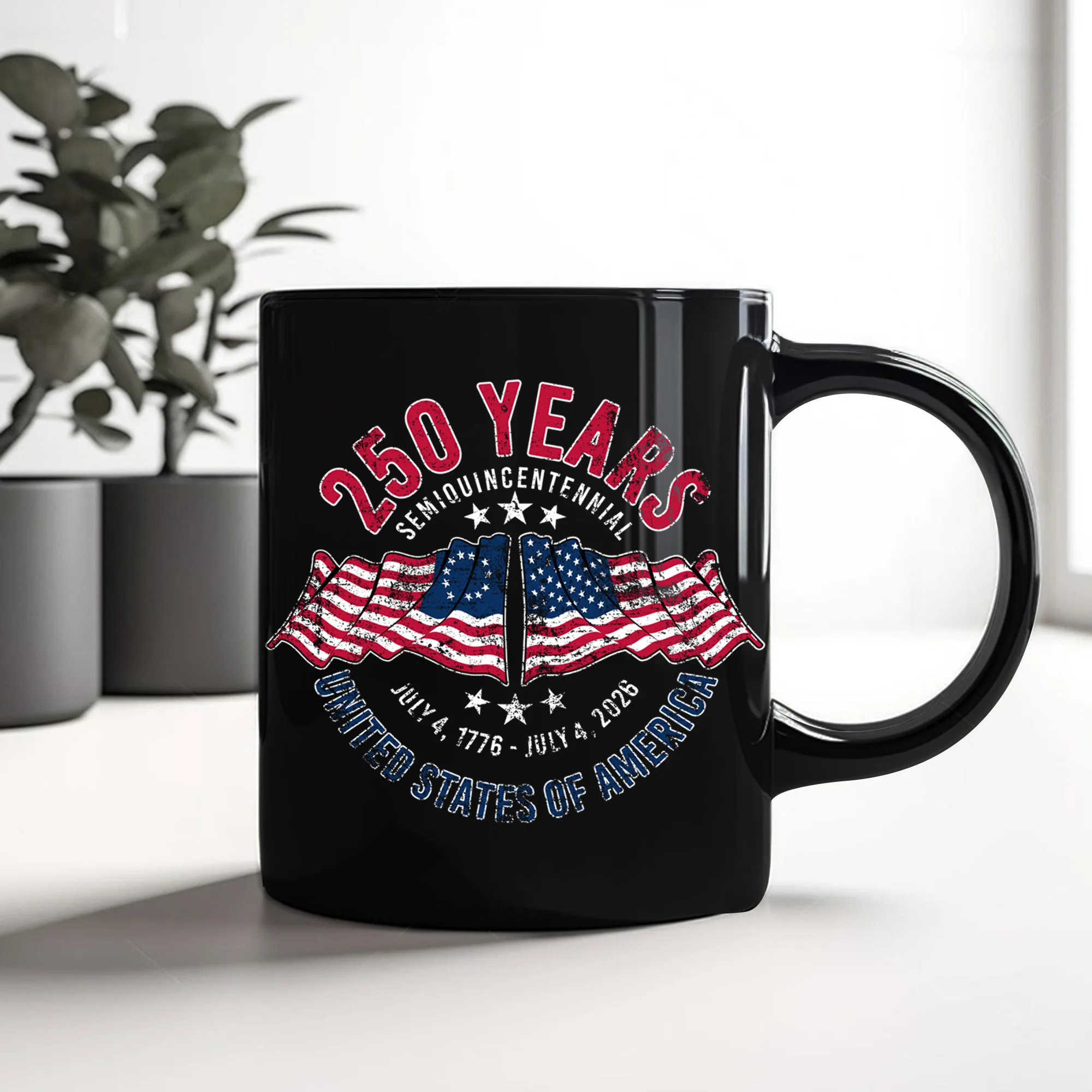 250 Years of America Semiquincentennial – Patriotic Gift 2026 Black Mug LM32 895265 - Image 6