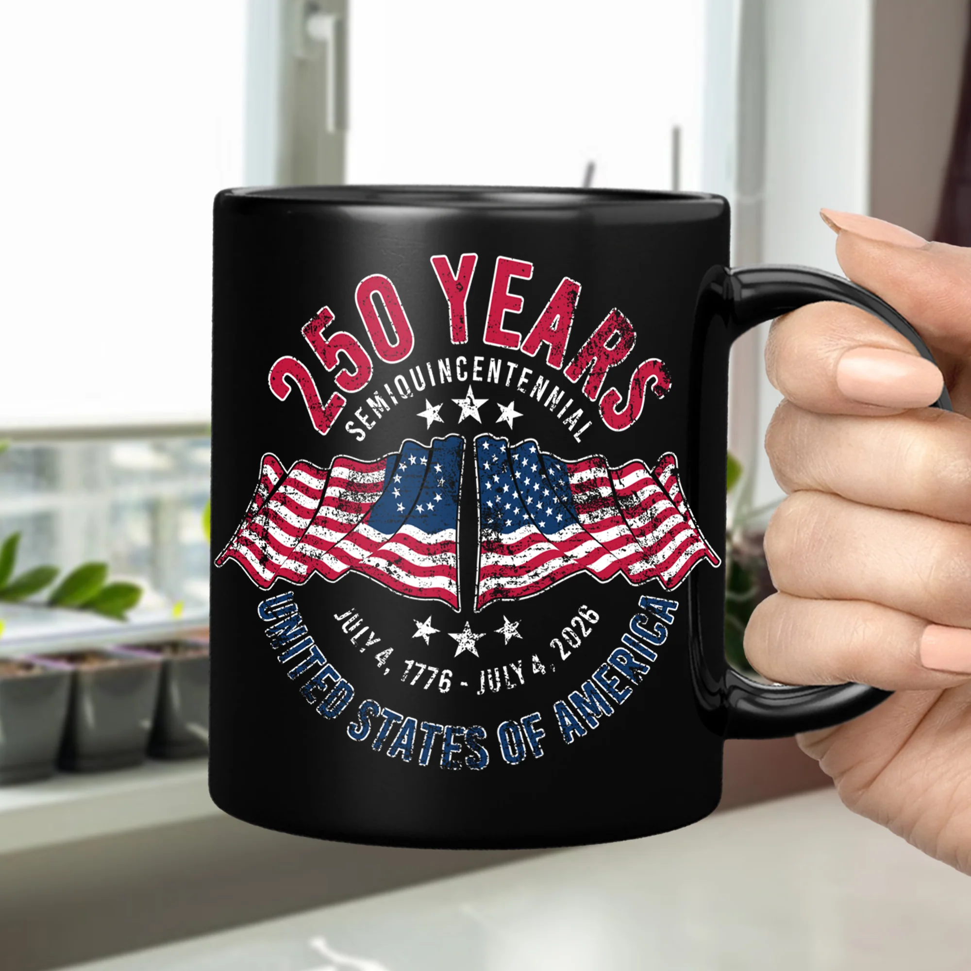 250 Years of America Semiquincentennial – Patriotic Gift 2026 Black Mug LM32 895265 - Image 9