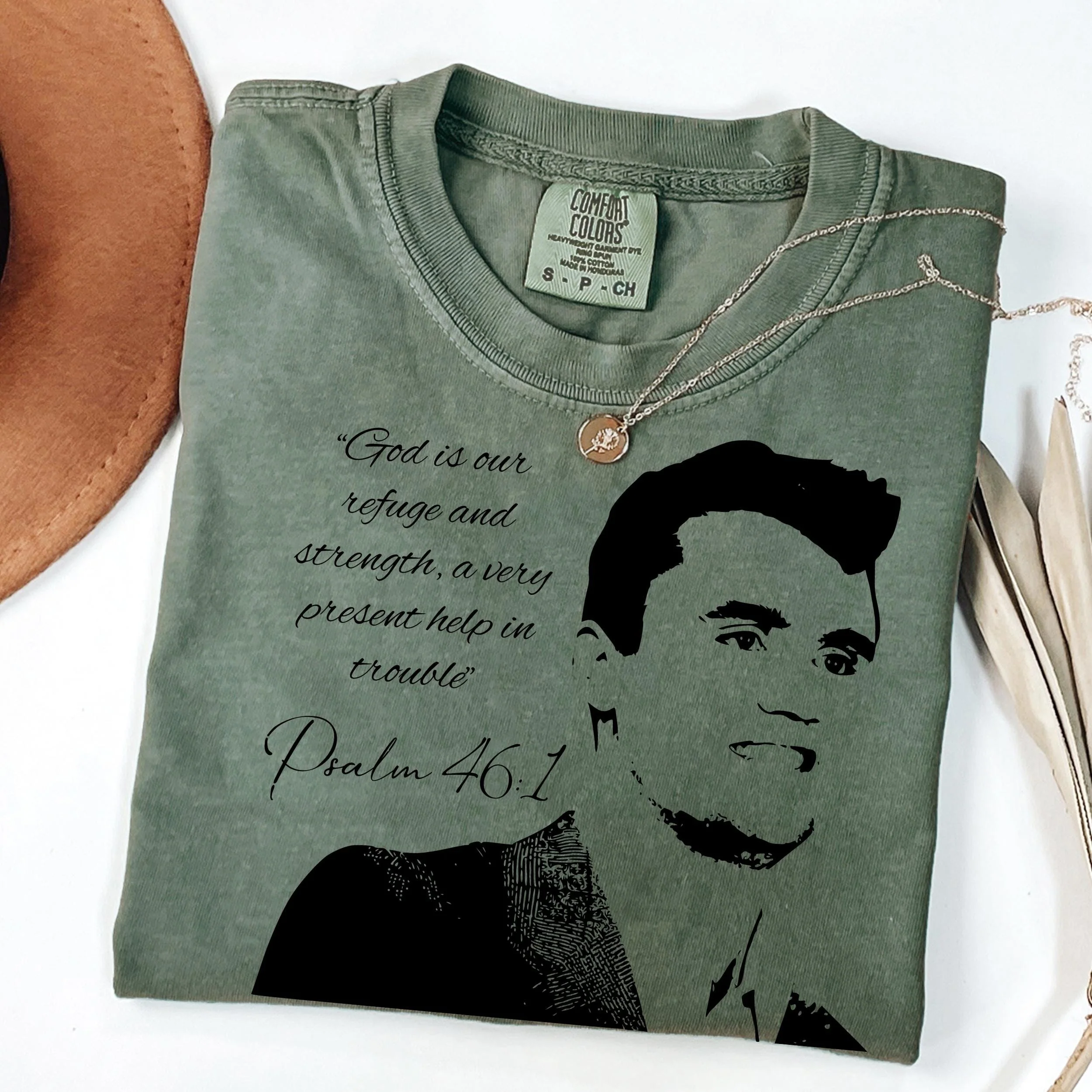 Charlie Kirk - God Is Our Refuge Verse Memorial Bright Shirt LM32 65419 - Image 2