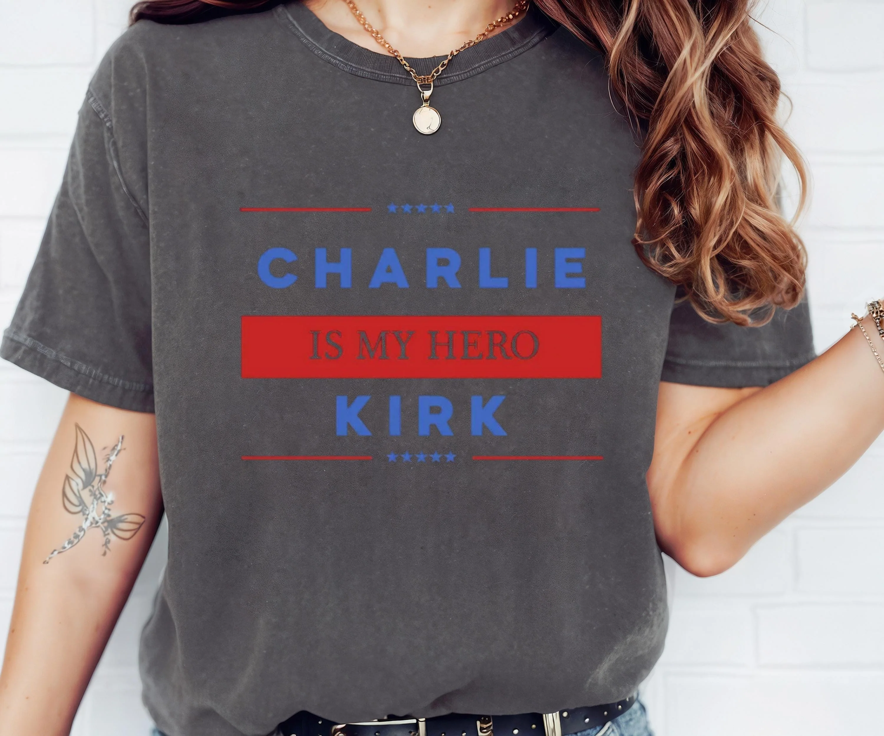 Charlie Kirk Is My Hero Shirt Bright Shirt LM32 65409 - Image 4