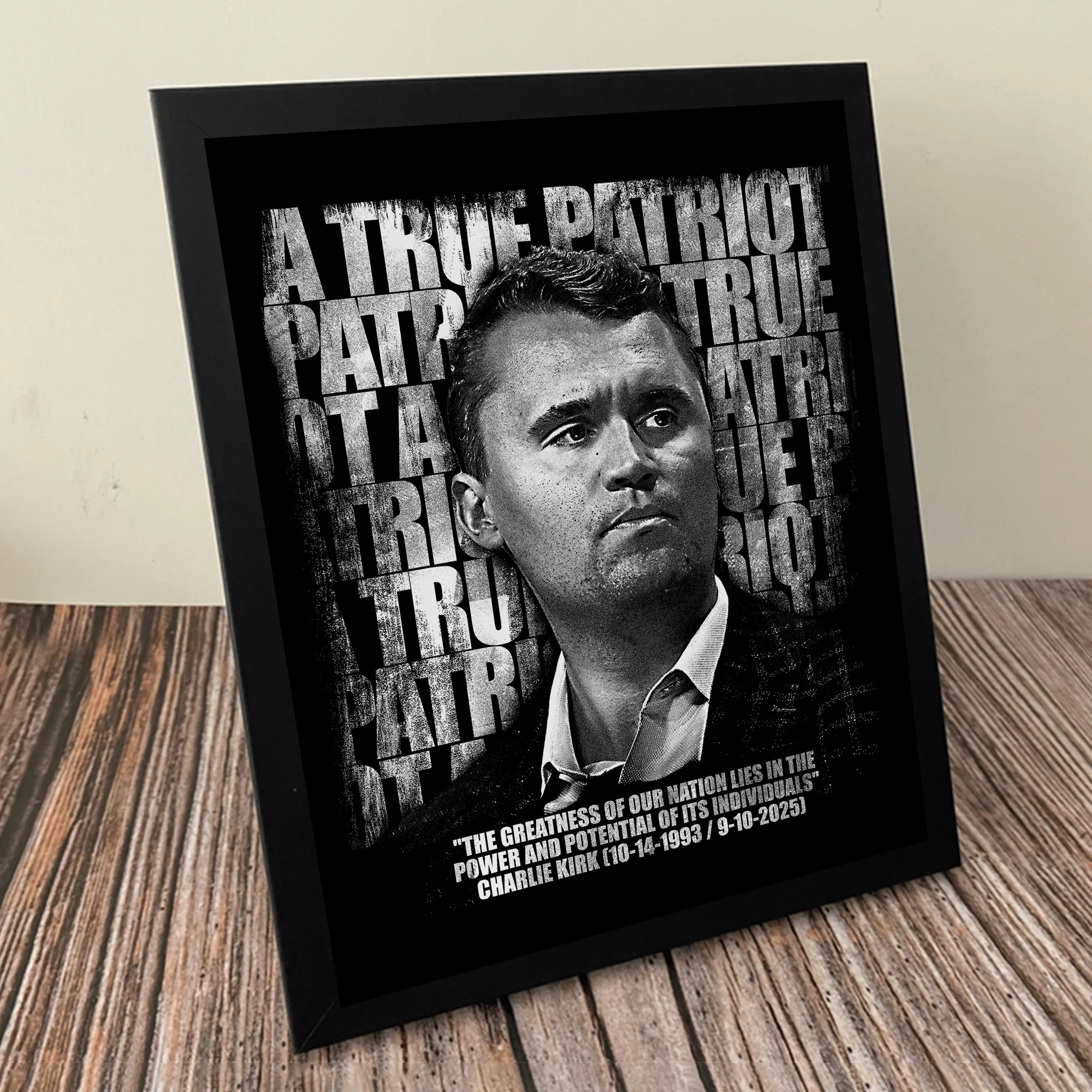Charlie Kirk Memorial – A True Patriot Tribute Remembrance Picture Frame LM32 65523 - Image 5