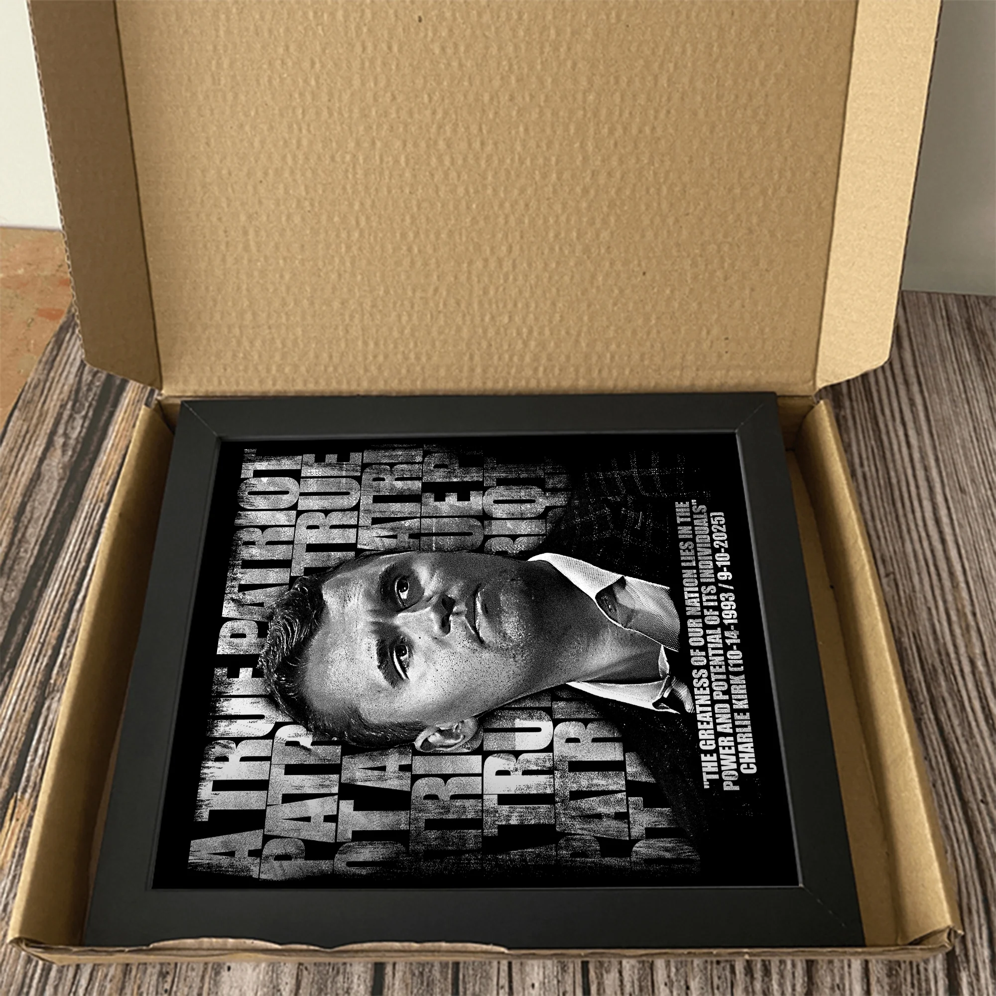 Charlie Kirk Memorial – A True Patriot Tribute Remembrance Picture Frame LM32 65523 - Image 7