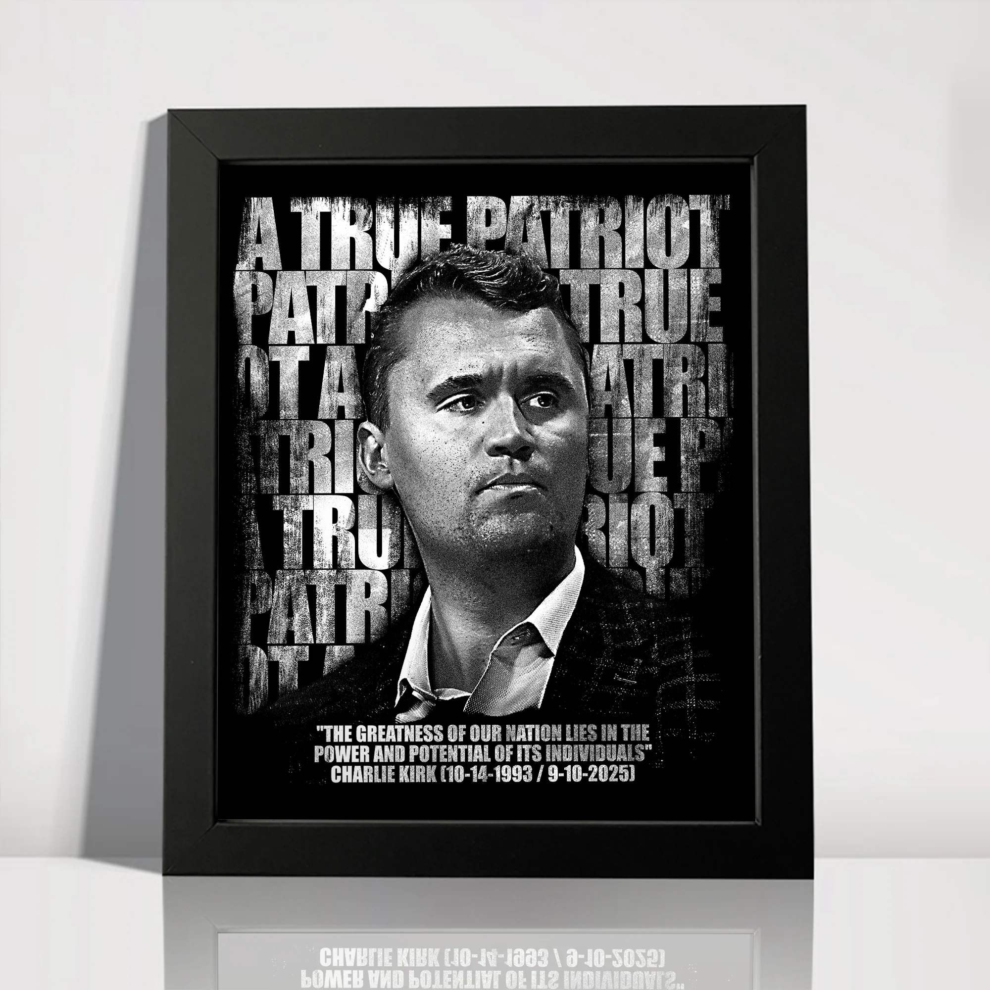 Charlie Kirk Memorial – A True Patriot Tribute Remembrance Picture Frame LM32 65523 - Image 8