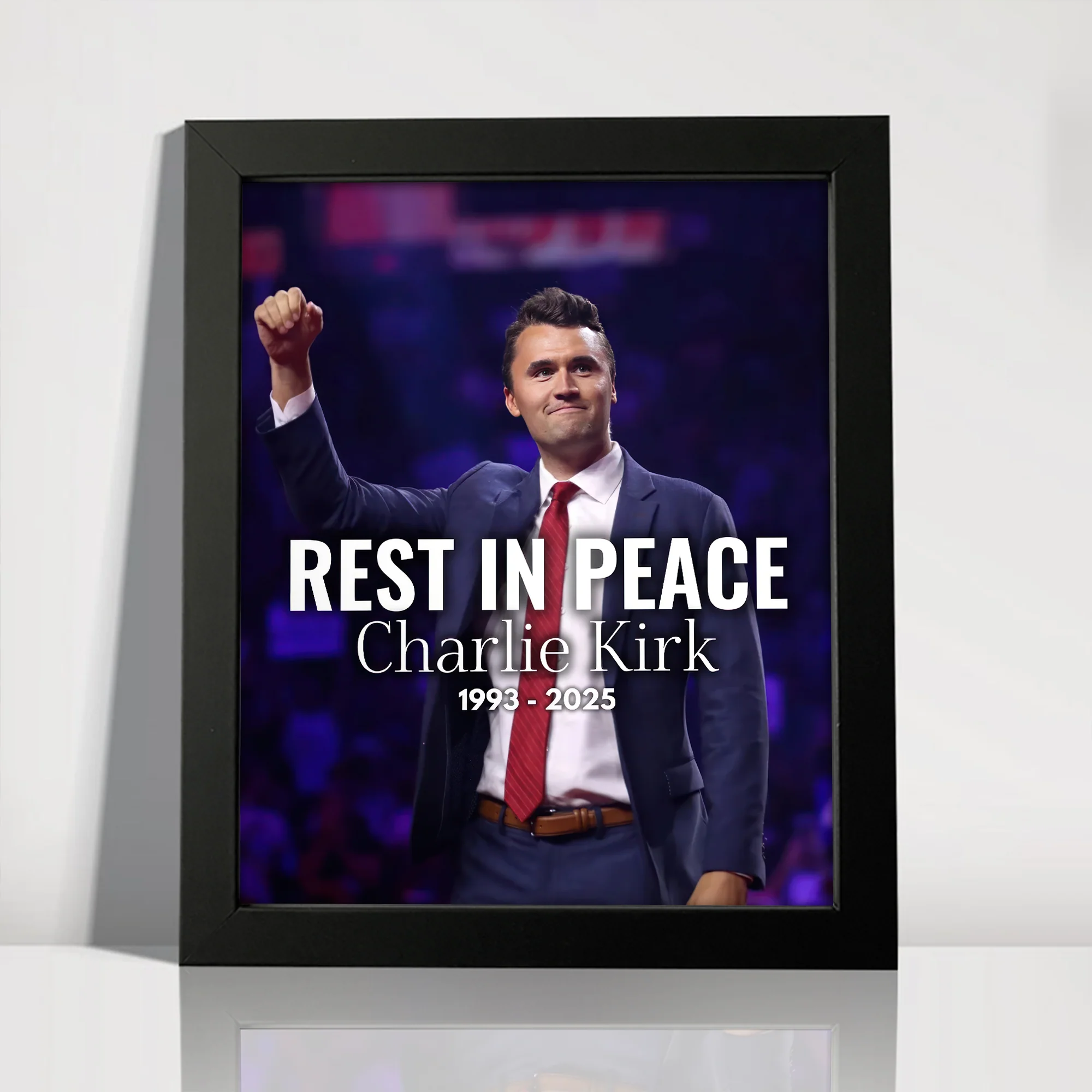 Pray For Charlie Kirk Memorial Picture Frame LM32 65503 - Image 5