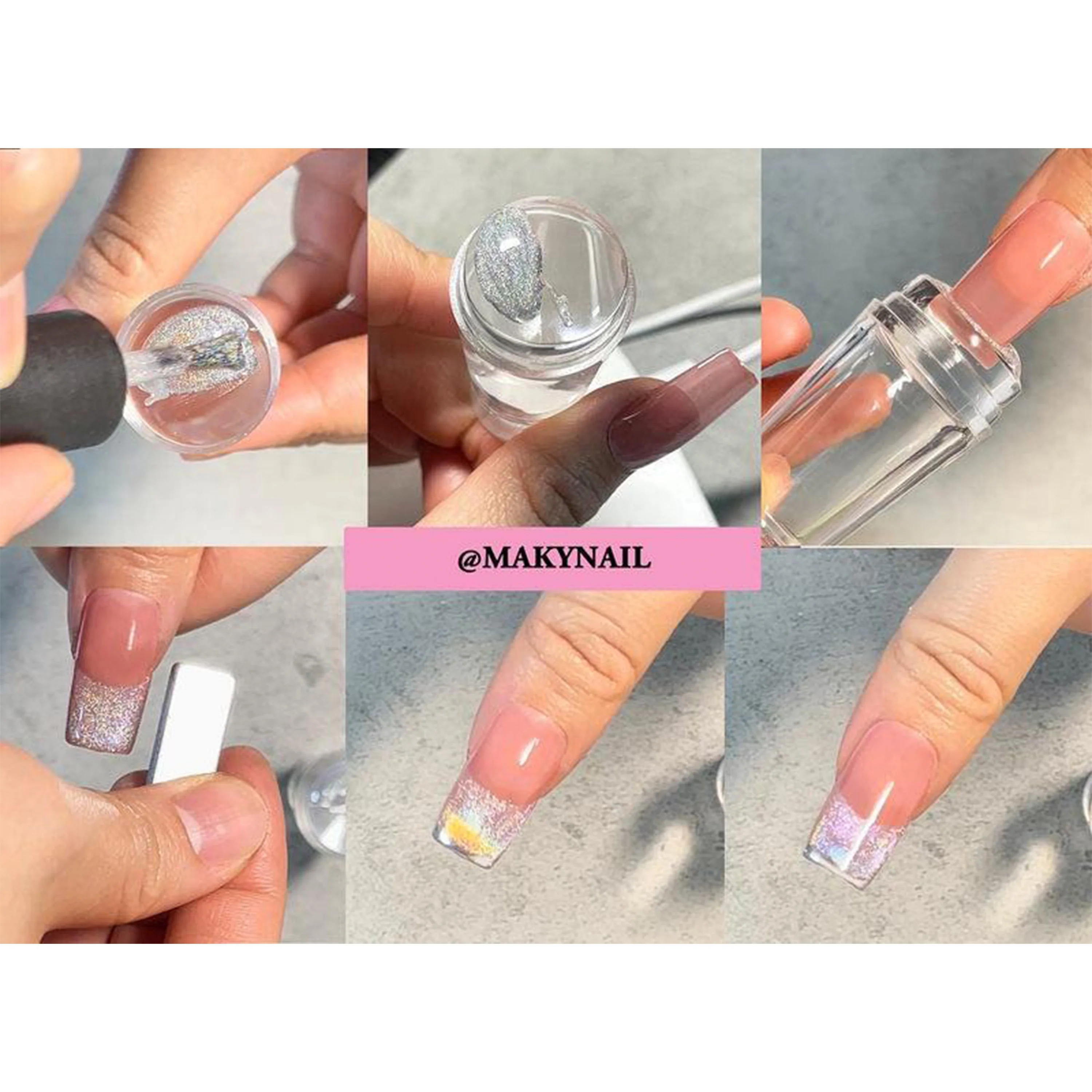 Clear Nail Stamper - Transparent Jelly Nail Stamping Tool LM32 669151 - Image 5