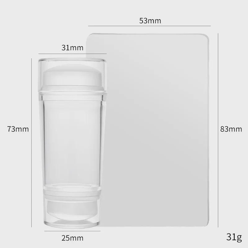 Clear Nail Stamper - Transparent Jelly Nail Stamping Tool LM32 669151 - Image 9