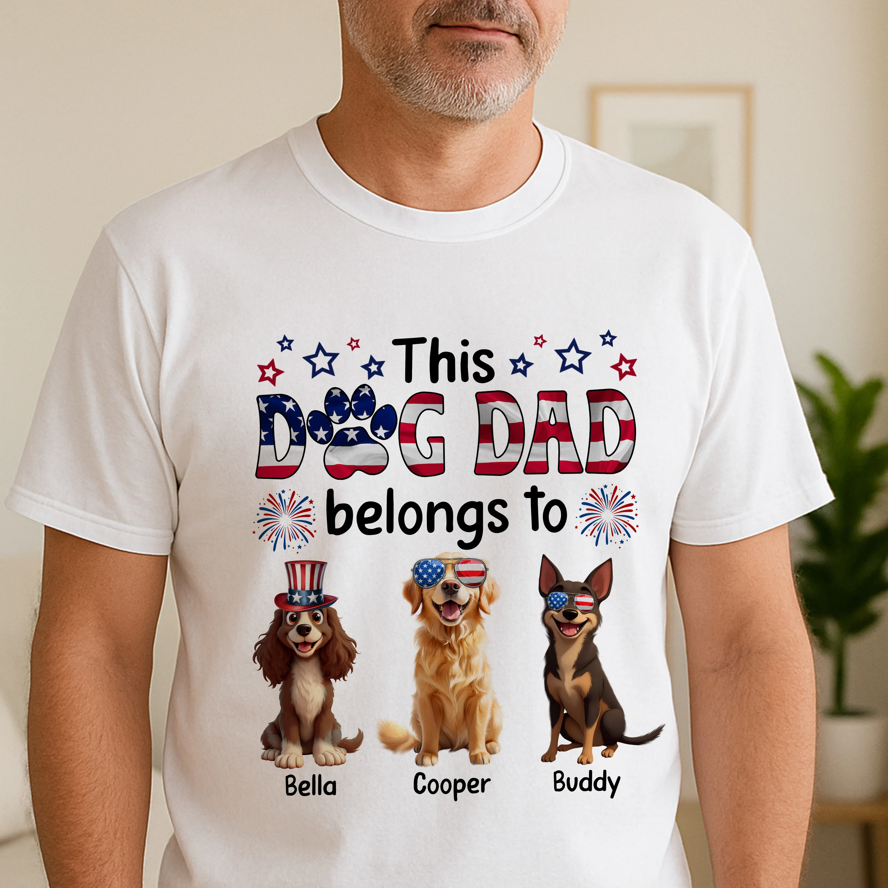 Custom American Cute 3D Dog This Dog Mom Belong To Bright Shirt LM32 899133 - Image 3