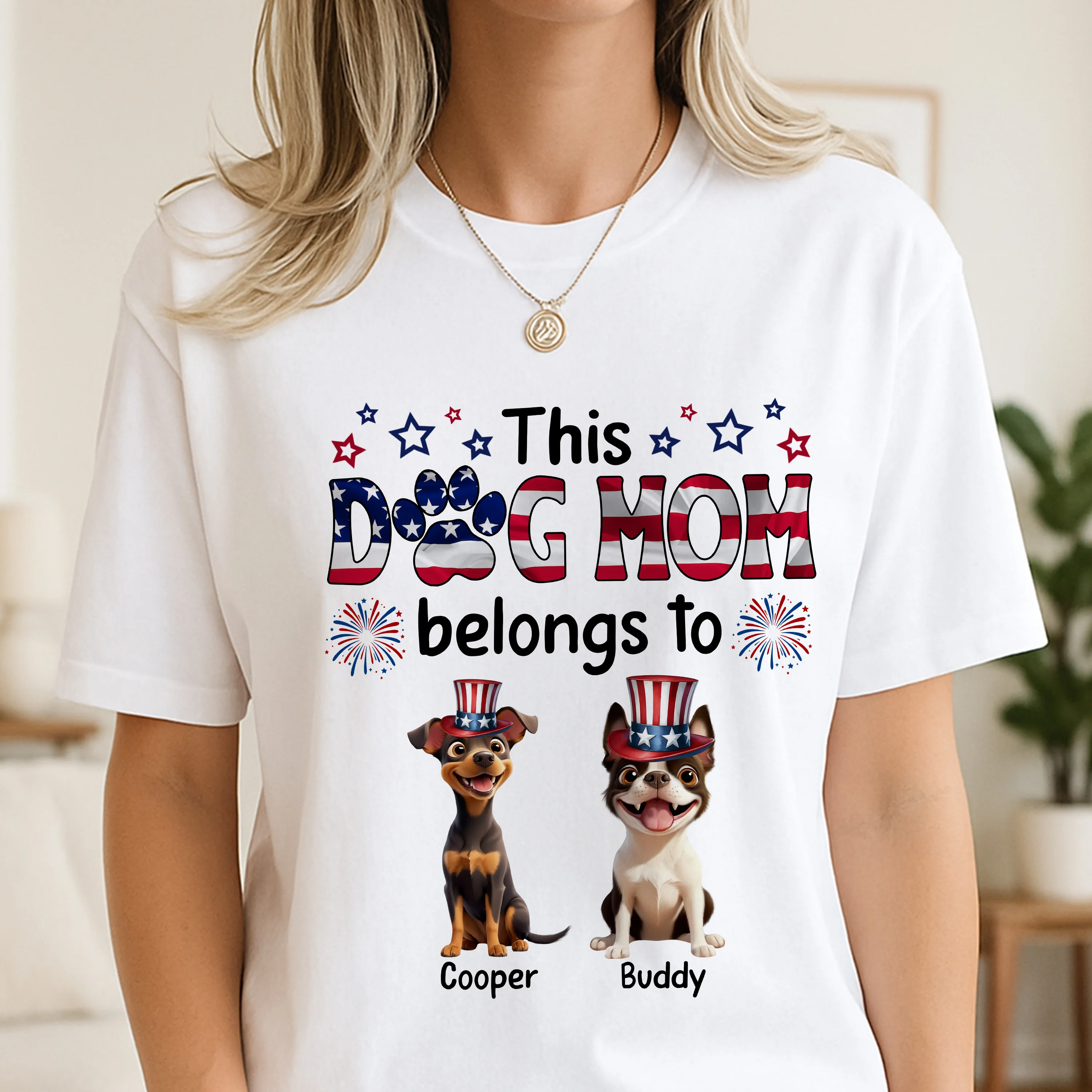 Custom American Cute 3D Dog This Dog Mom Belong To Bright Shirt LM32 899133 - Image 4