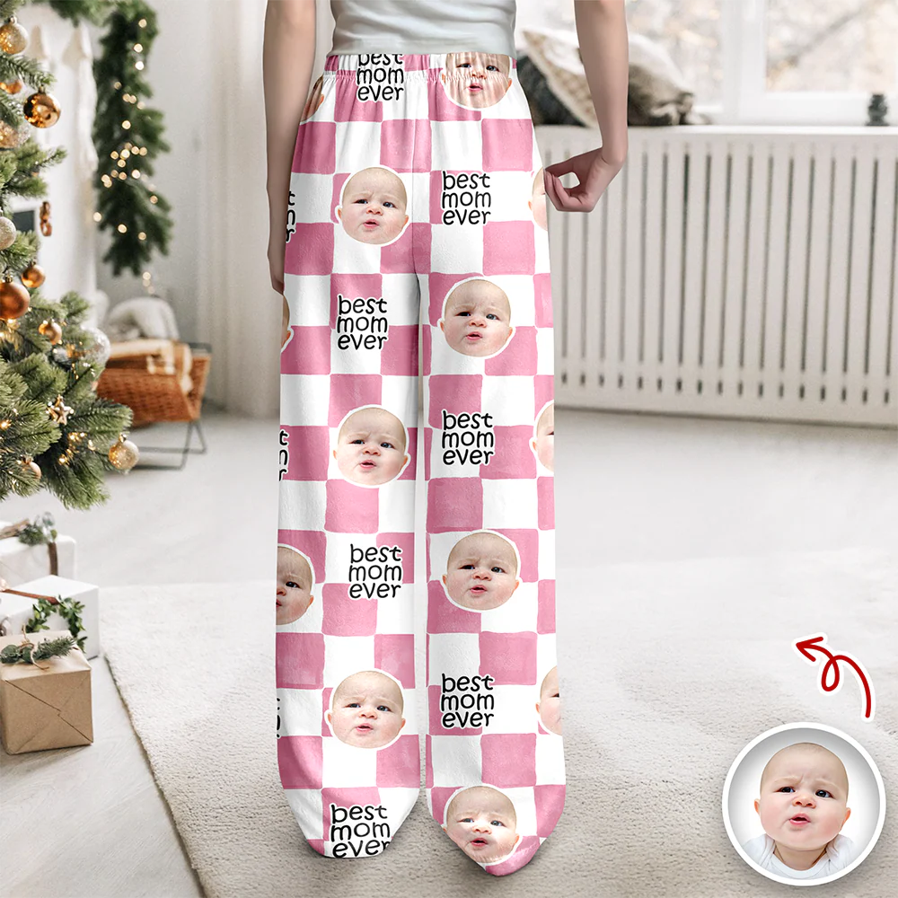 Custom Baby Face Best Dad, Mom Ever Retro Sweatpants - Gift for Parents, Father's Day LM32 669009 - Image 3