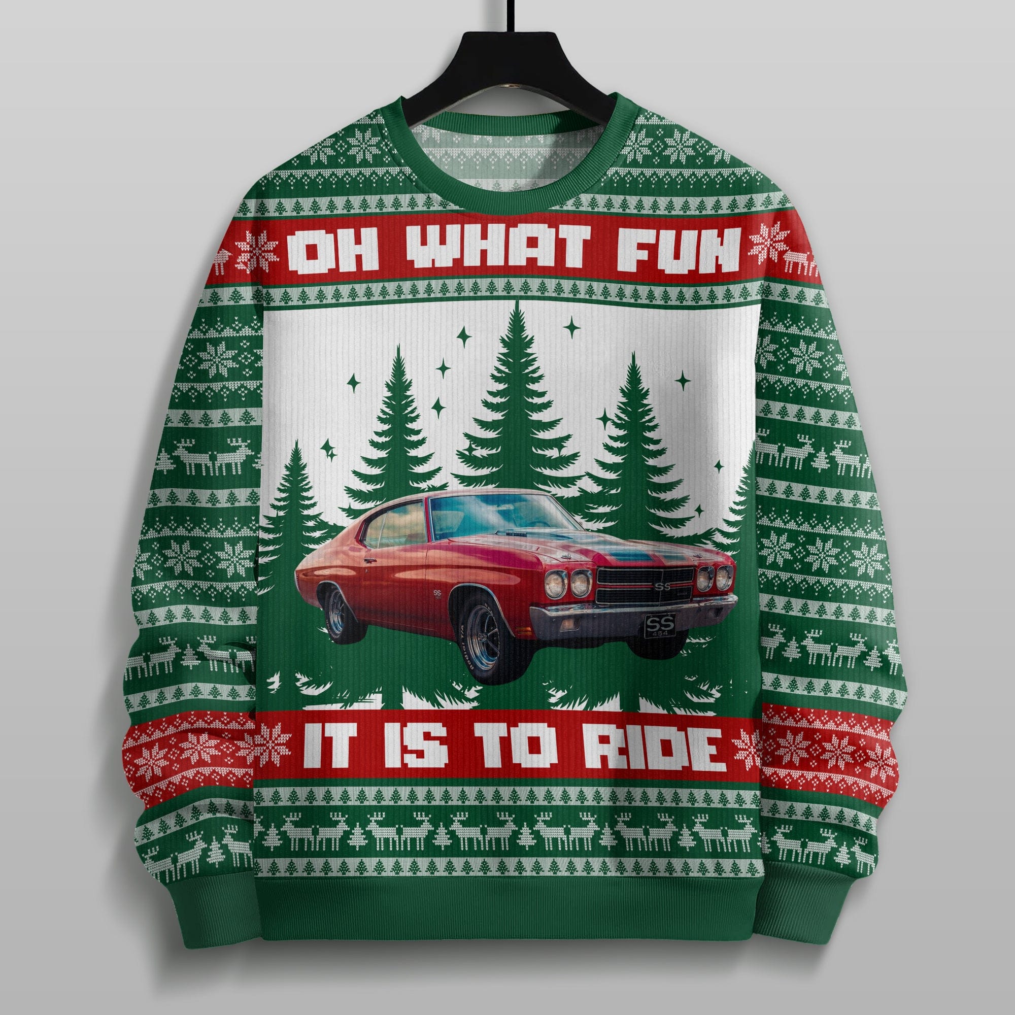 Custom Car Photo Oh What Fun It Is To Ride For Men, Car Lovers Sweater HA75 891879 - Image 3