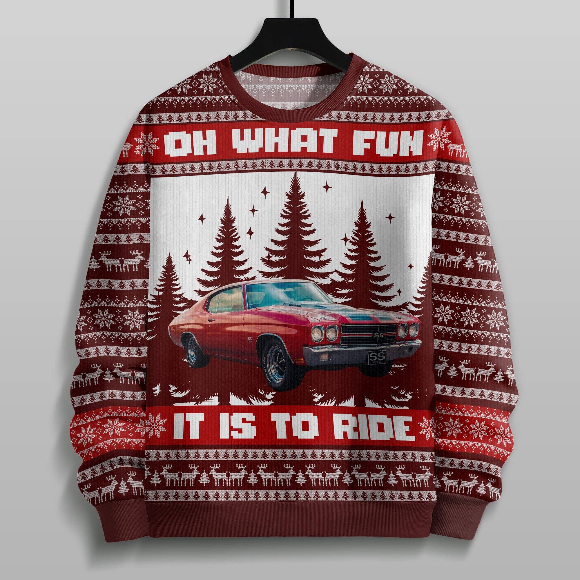 Custom Car Photo Oh What Fun It Is To Ride For Men, Car Lovers Sweater HA75 891879 - Image 4