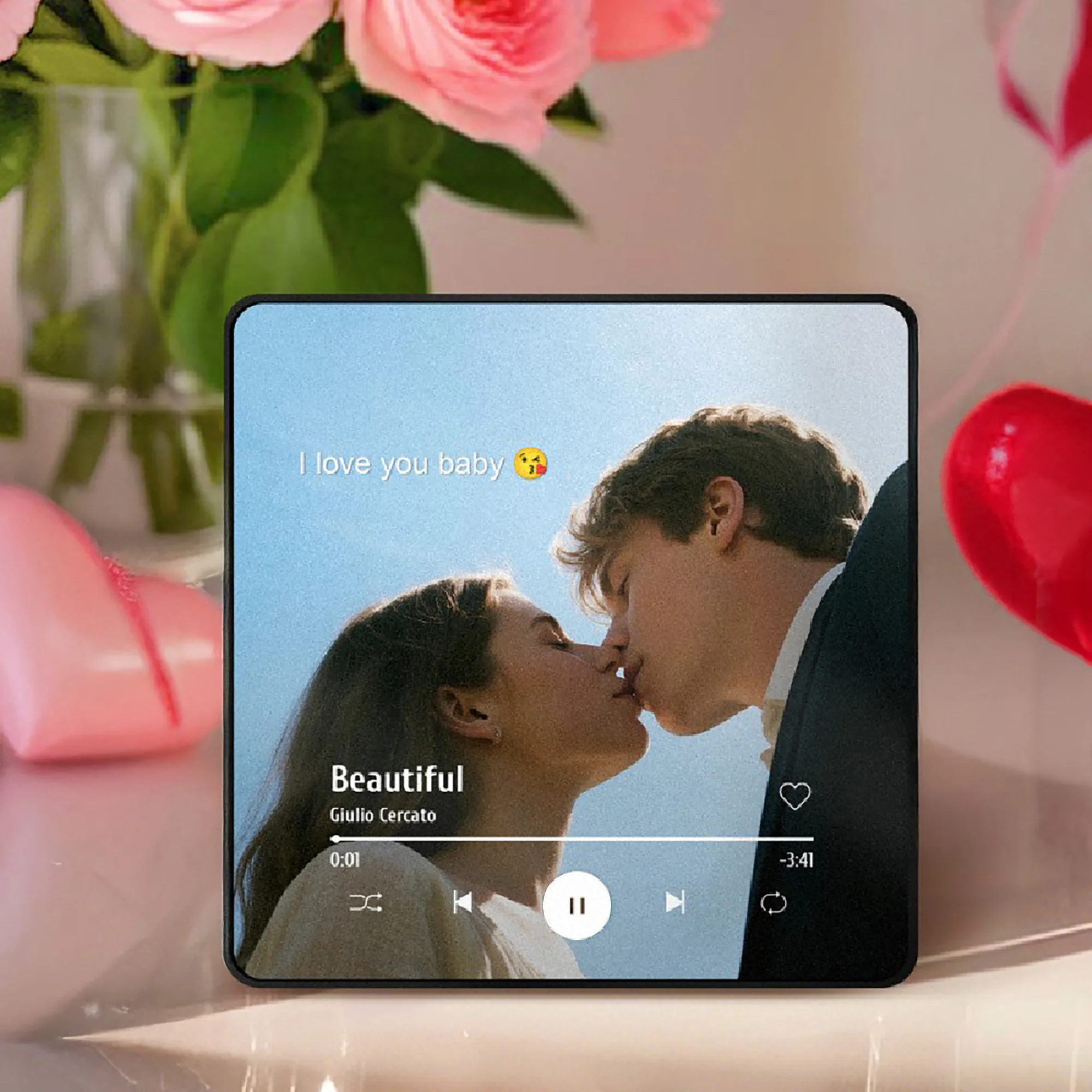 Custom Couple Photo Fridge Magnet - Personalized Spotify Plaque Song, Keepsake Gift, Valentine Gift for Lover LM32 897487 - Image 4