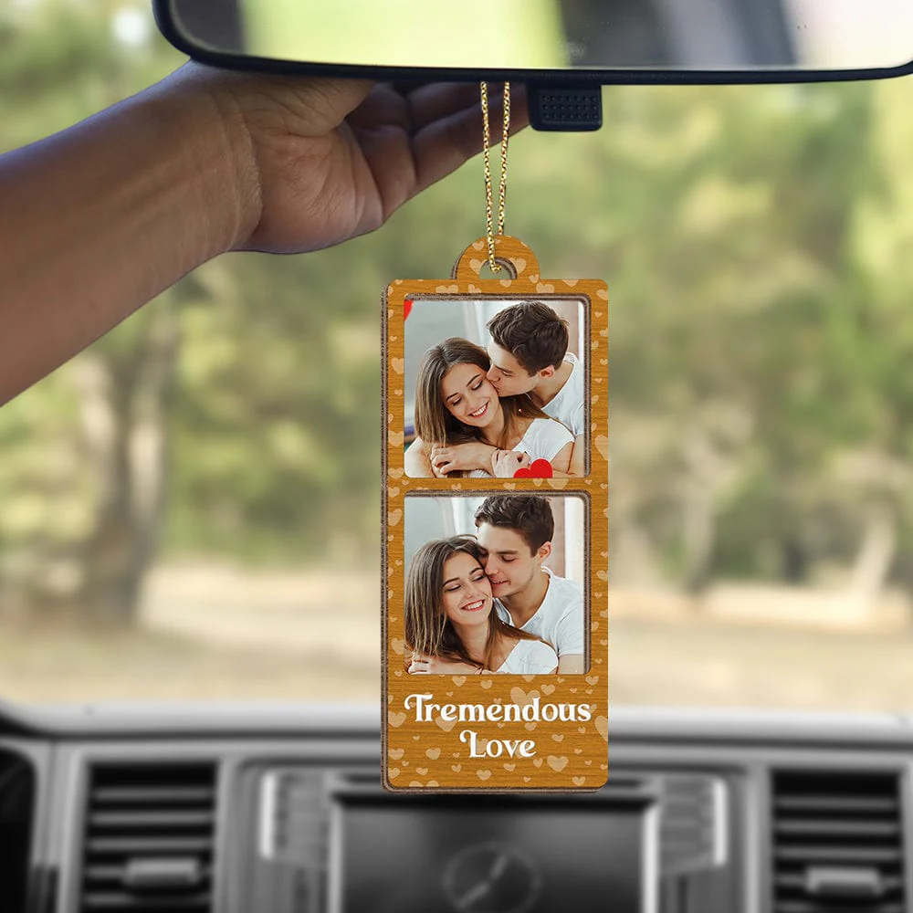 Custom Couple Photo Strip  Wood Ornament For Couple LM32 893035 - Image 3