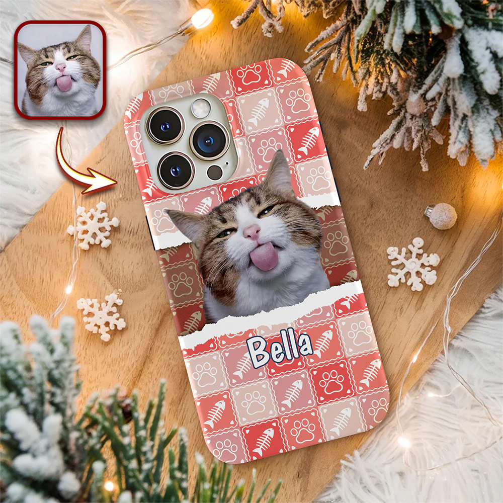 Custom Cute Dog Cat Photo Hide And Seek Paw Phone Case Gift LM32 895621 - Image 4