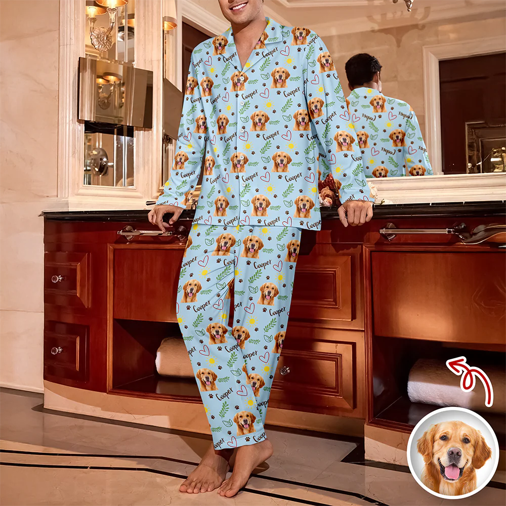 Custom Cute Dog Face Lovely Pattern Christmas Pajamas For Dog Lovers LM32 895725 - Image 3