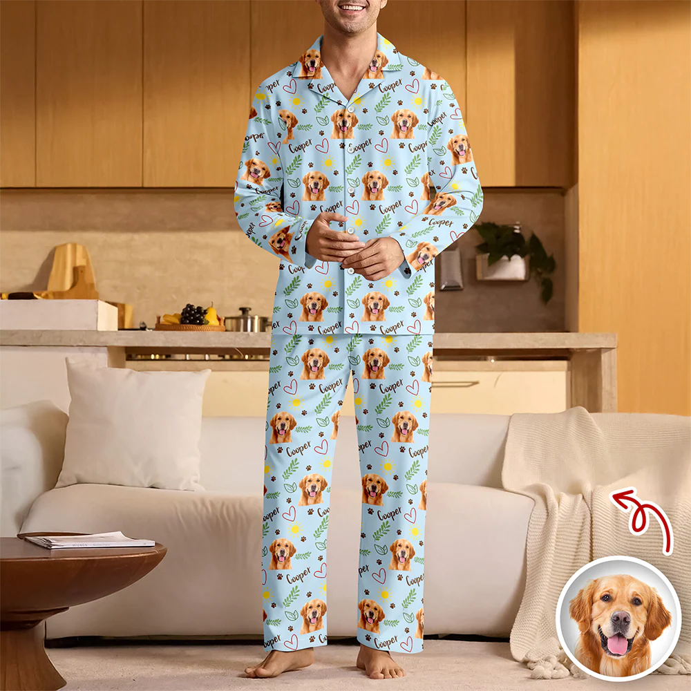 Custom Cute Dog Face Lovely Pattern Christmas Pajamas For Dog Lovers LM32 895725 - Image 5