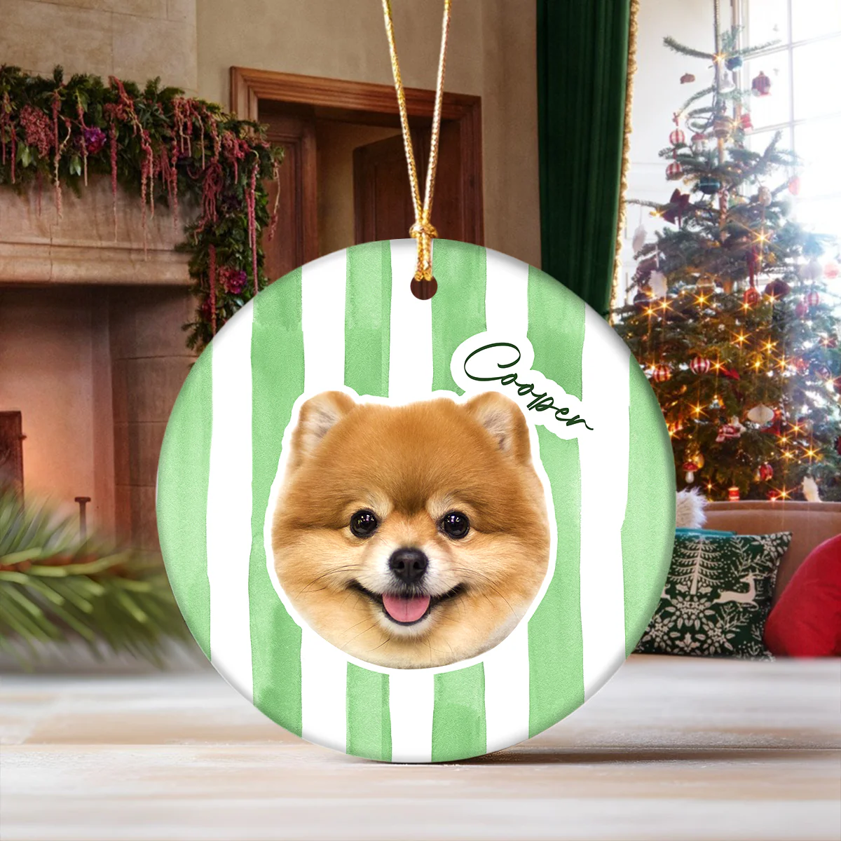 Custom Cute Dog Photo Ornament Christmas Gift For Dog Lovers LM32 895765 - Image 2