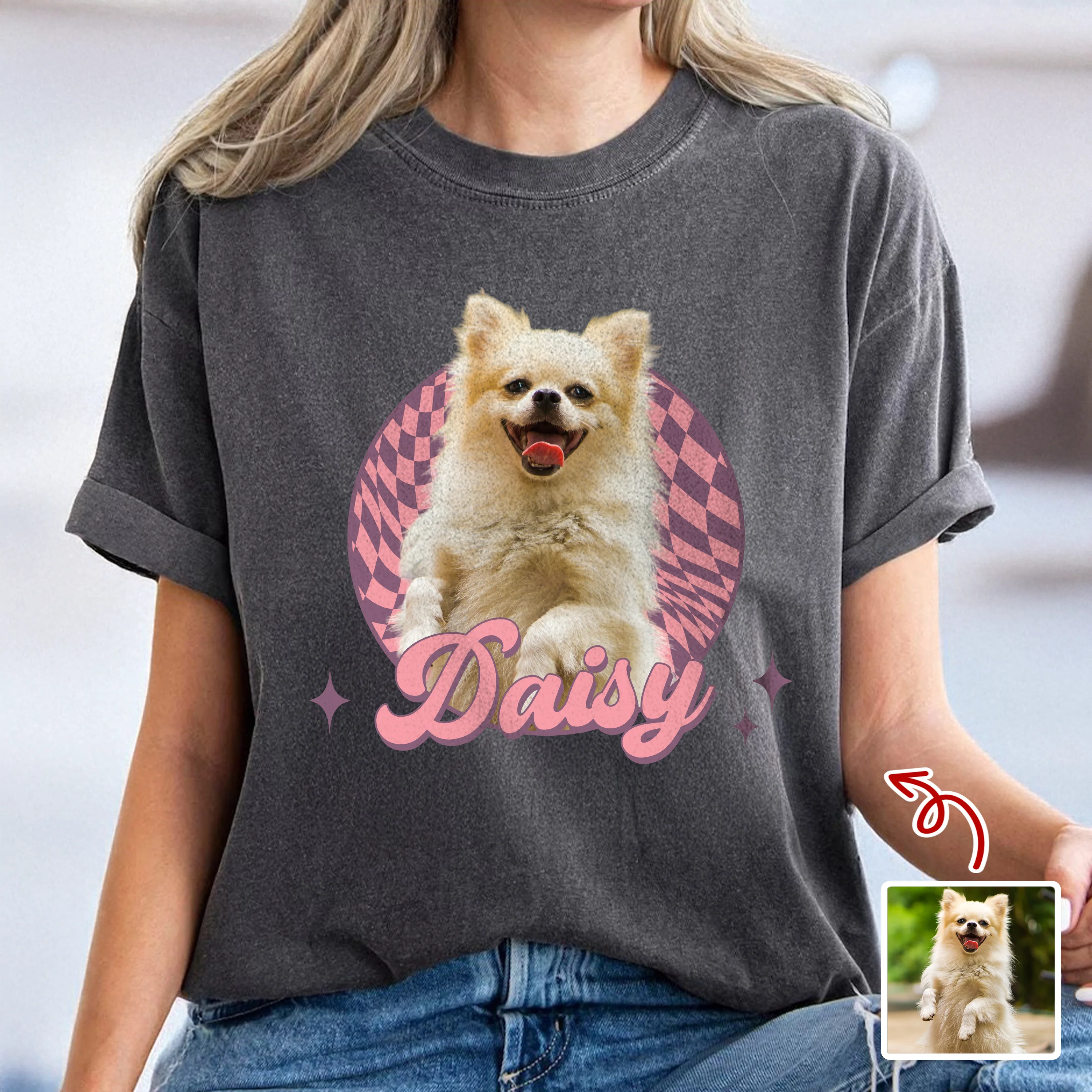 Custom Cute Dog Photo Retro Comfort Shirt For Dog Lovers LM32 895643 - Image 5