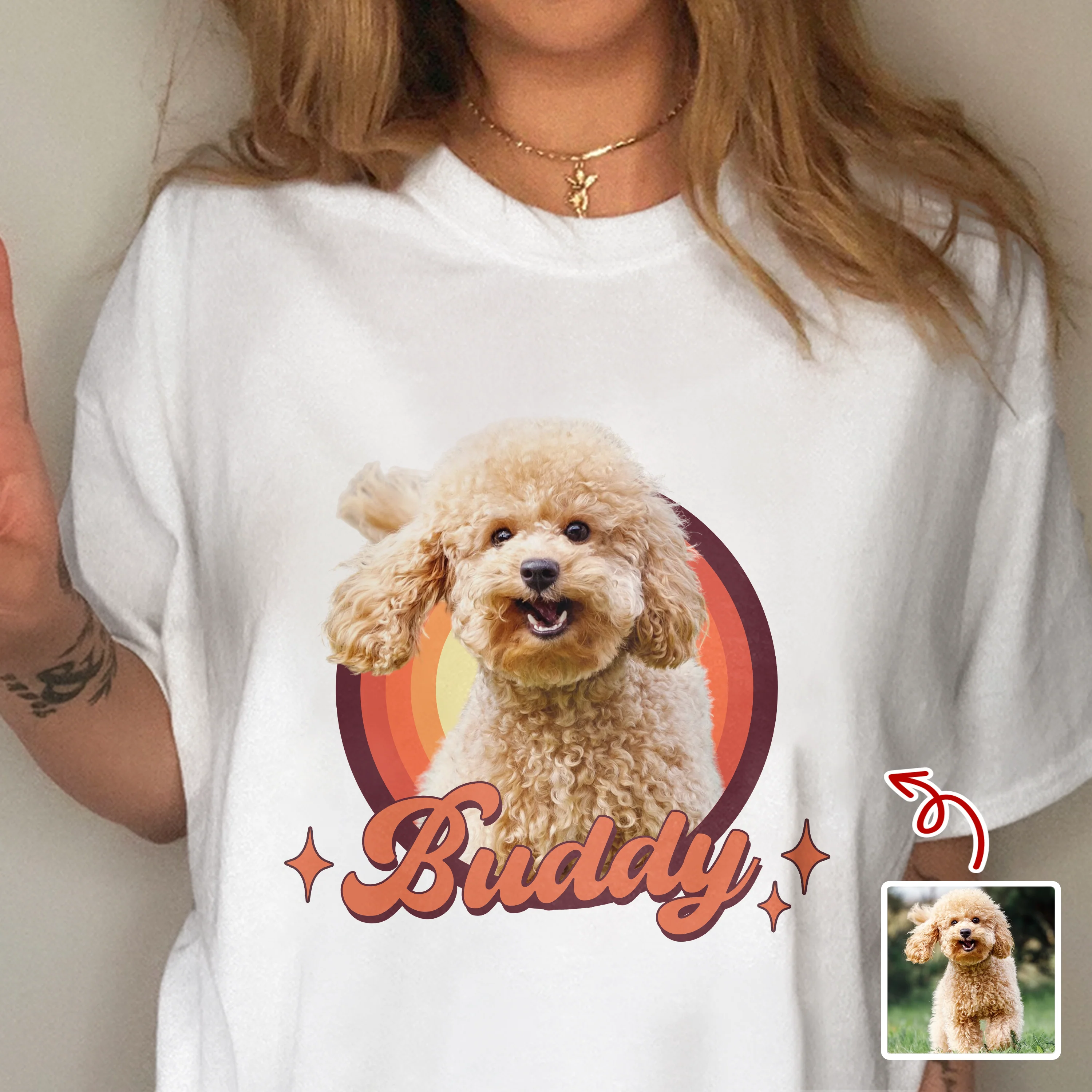 Custom Cute Dog Photo Retro Comfort Shirt For Dog Lovers LM32 895643 - Image 7