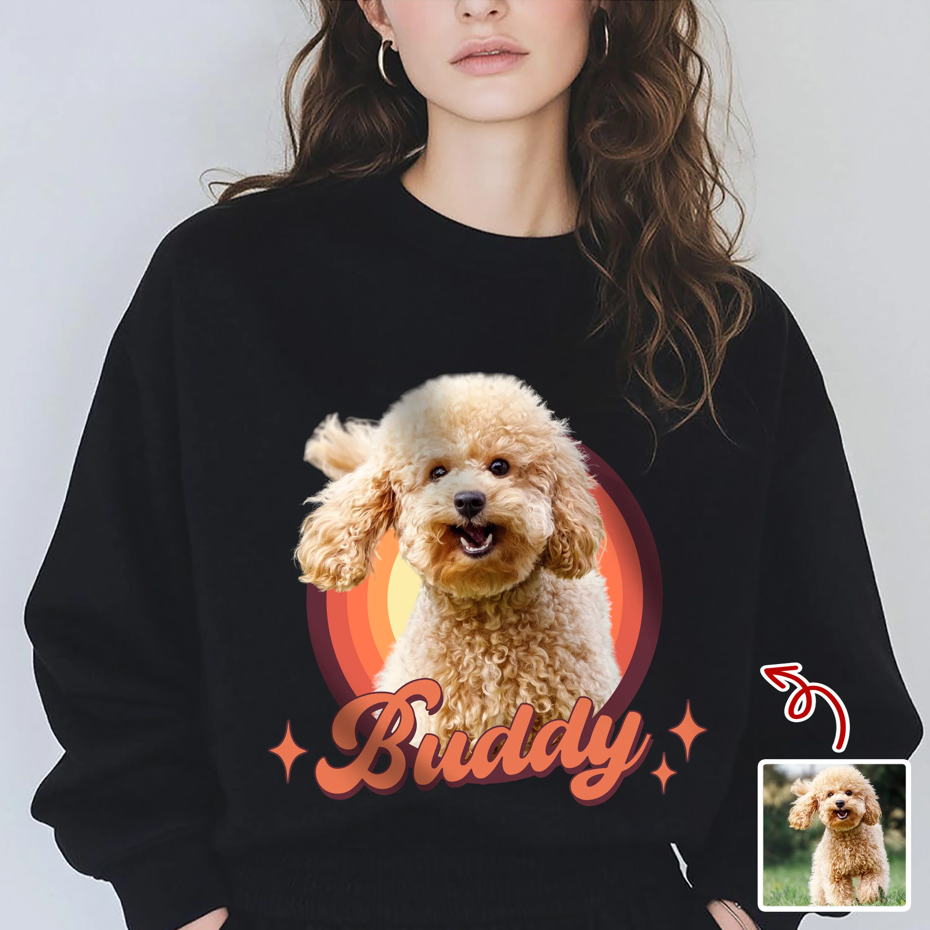 Custom Cute Dog Photo Retro Dark Shirt For Dog Lovers LM32 895645 - Image 3