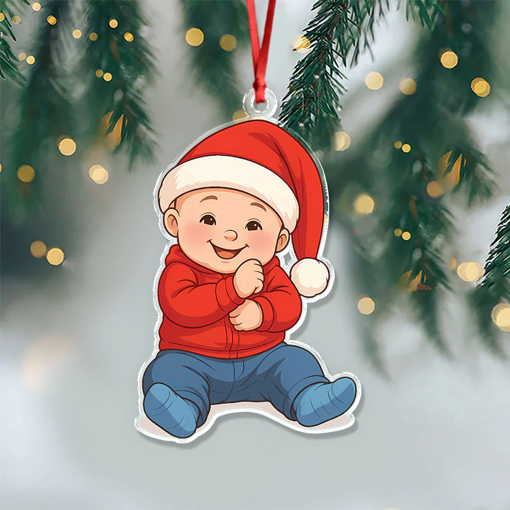 Custom Cute Kid Cartoon Photo Decor Acrylic Ornament LM32 893805 - Image 5