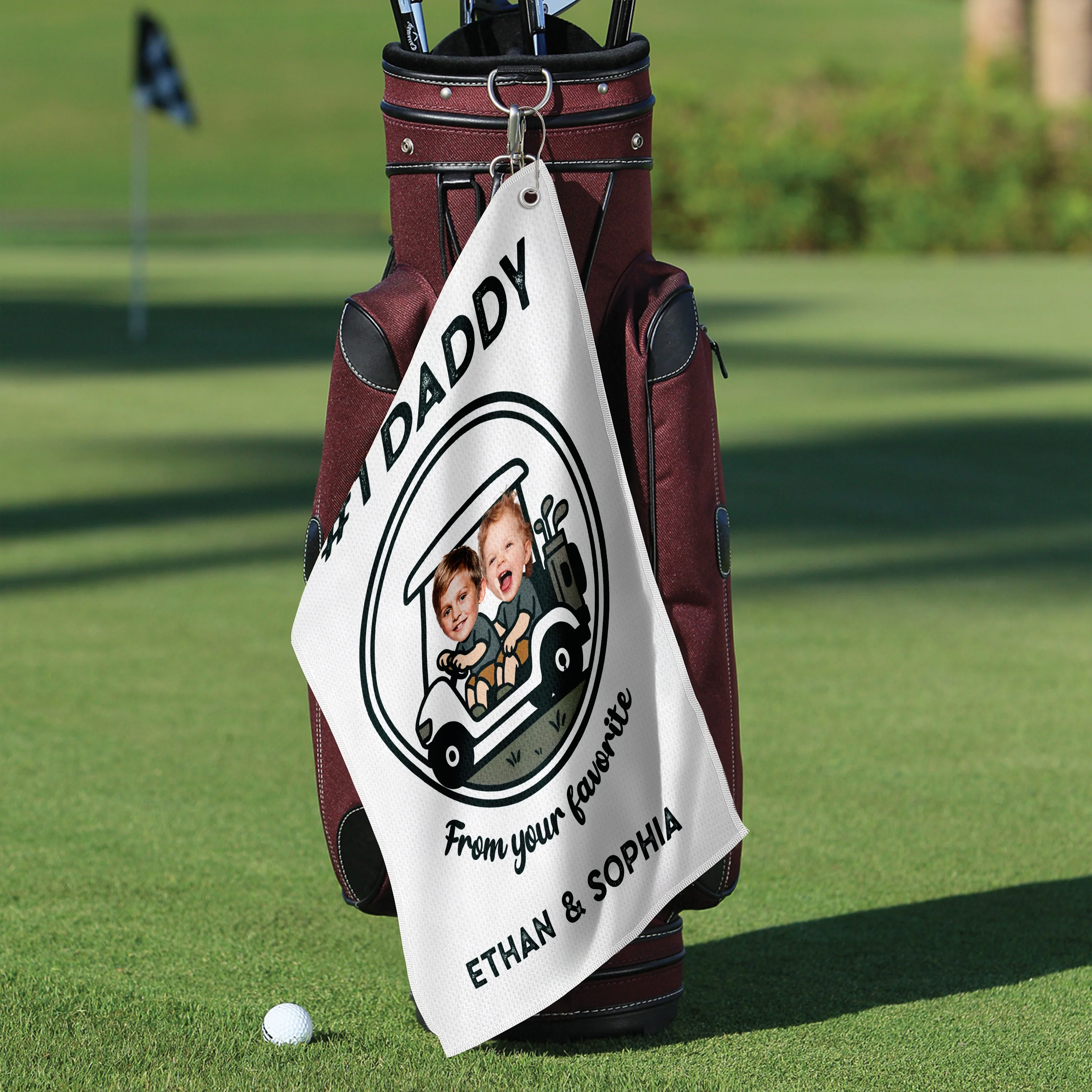 Custom Cute Photo For Dad From Your Favorite Persons Golf Towel LM32 893607 - Image 5
