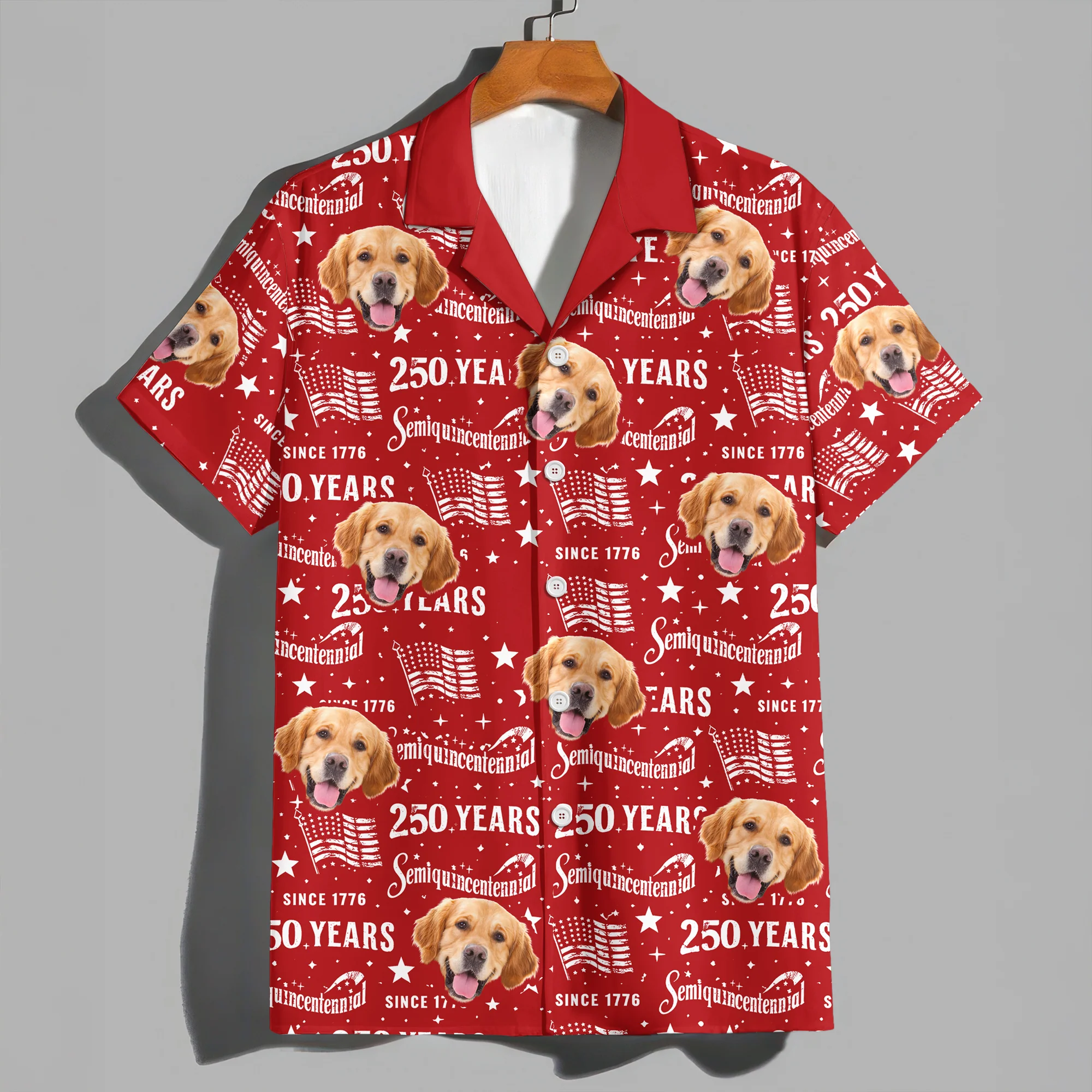 Custom Dog Cat Photo 250 Years of America Semiquincentennial Hawaii Shirt LM32 899507 - Image 6