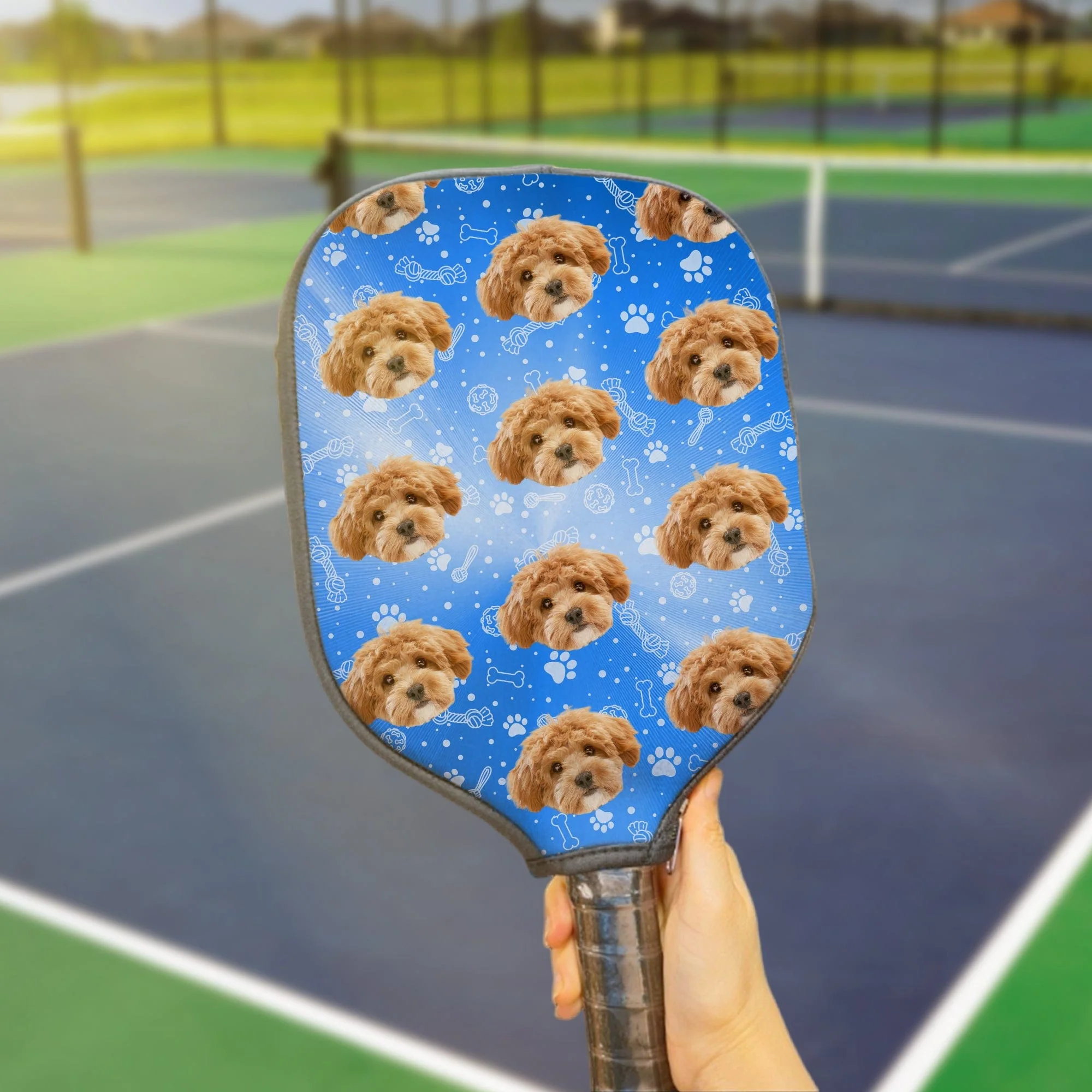 Custom Dog Cat Photo on a Personalized Pickleball Cover For Sport Player TH10 891809