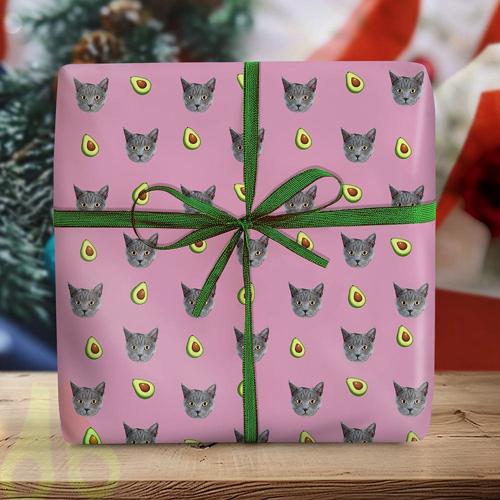 Custom Dog Cat Photo With Icon Decoration Wrapping Paper For Pet Lovers LM32 891961 - Image 6