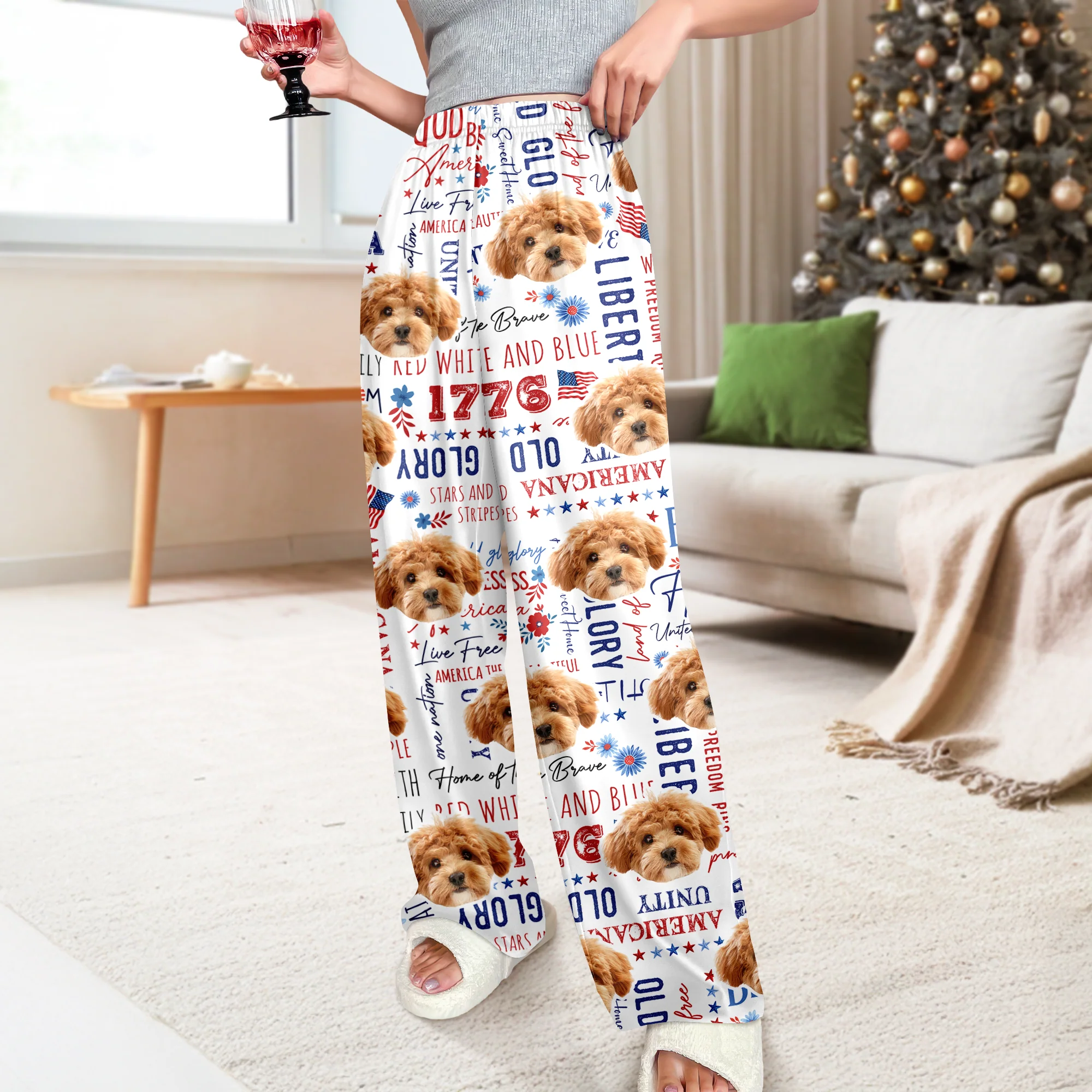 Custom Dog Face America Freedom 4th Of July Sweatpants For Dog Lovers LM32 895839 - Image 7