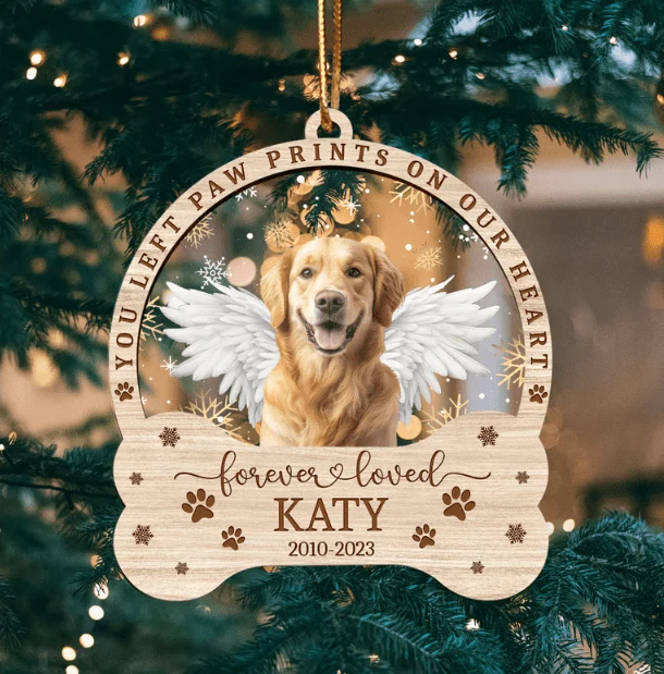 Custom Dog Photo Ornament Personalized Forever Loved Angel Wings For Dog Lovers - Best Christmas Gift Idea HO82 891731 - Image 5