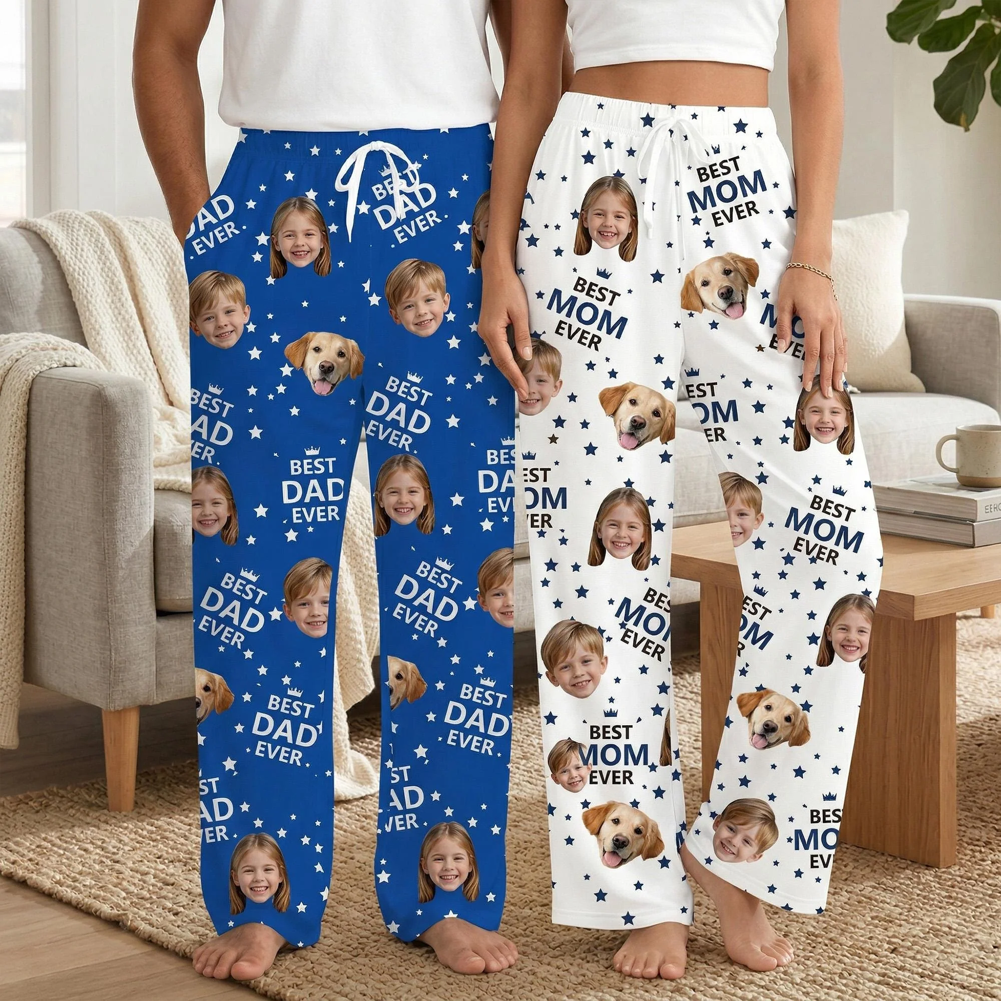 Custom Face Pajamas Best Dad Ever - Father's Day Gifts for Dad, Family Gift LM32 668983 - Image 3
