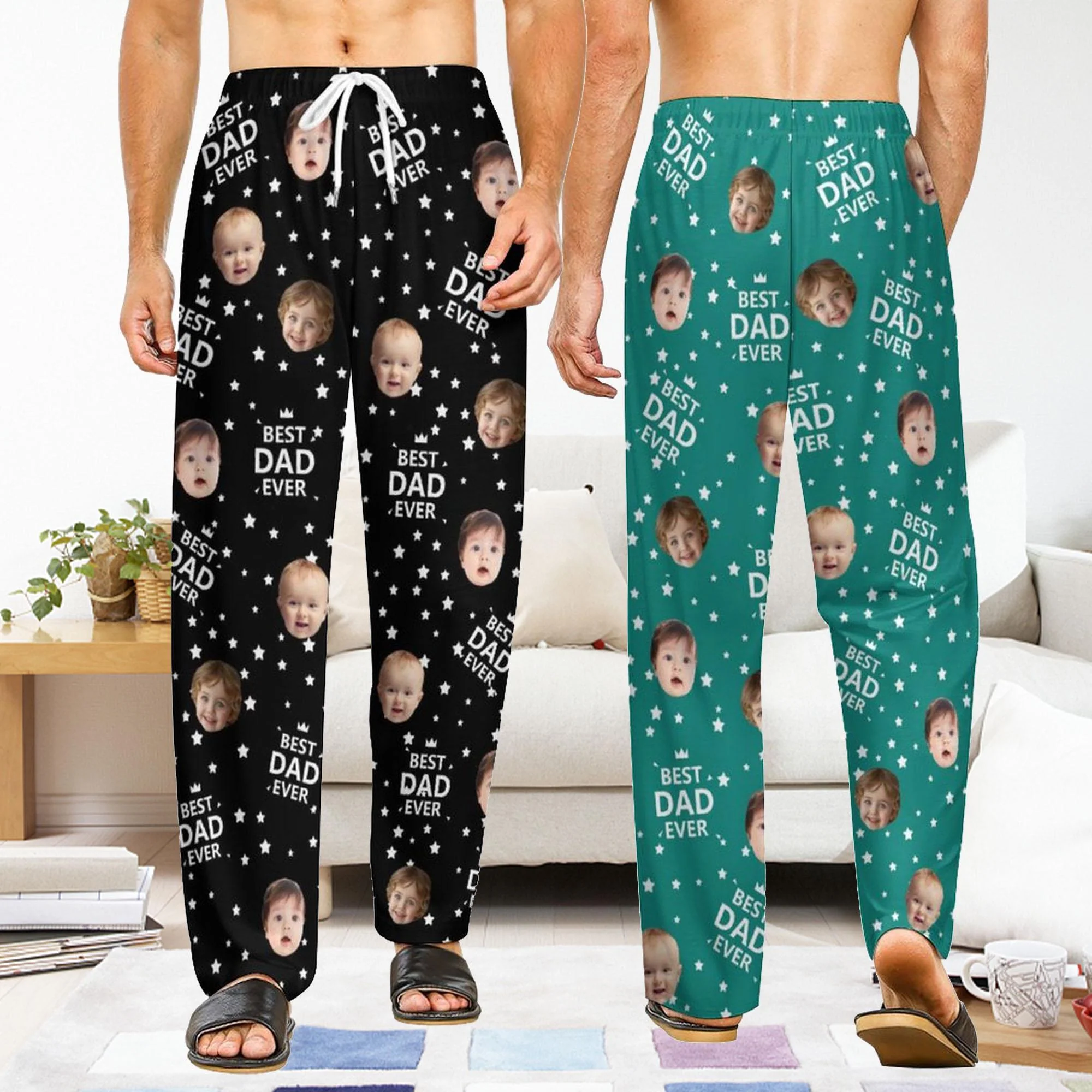 Custom Face Pajamas Best Dad Ever - Father's Day Gifts for Dad, Family Gift LM32 668983 - Image 7