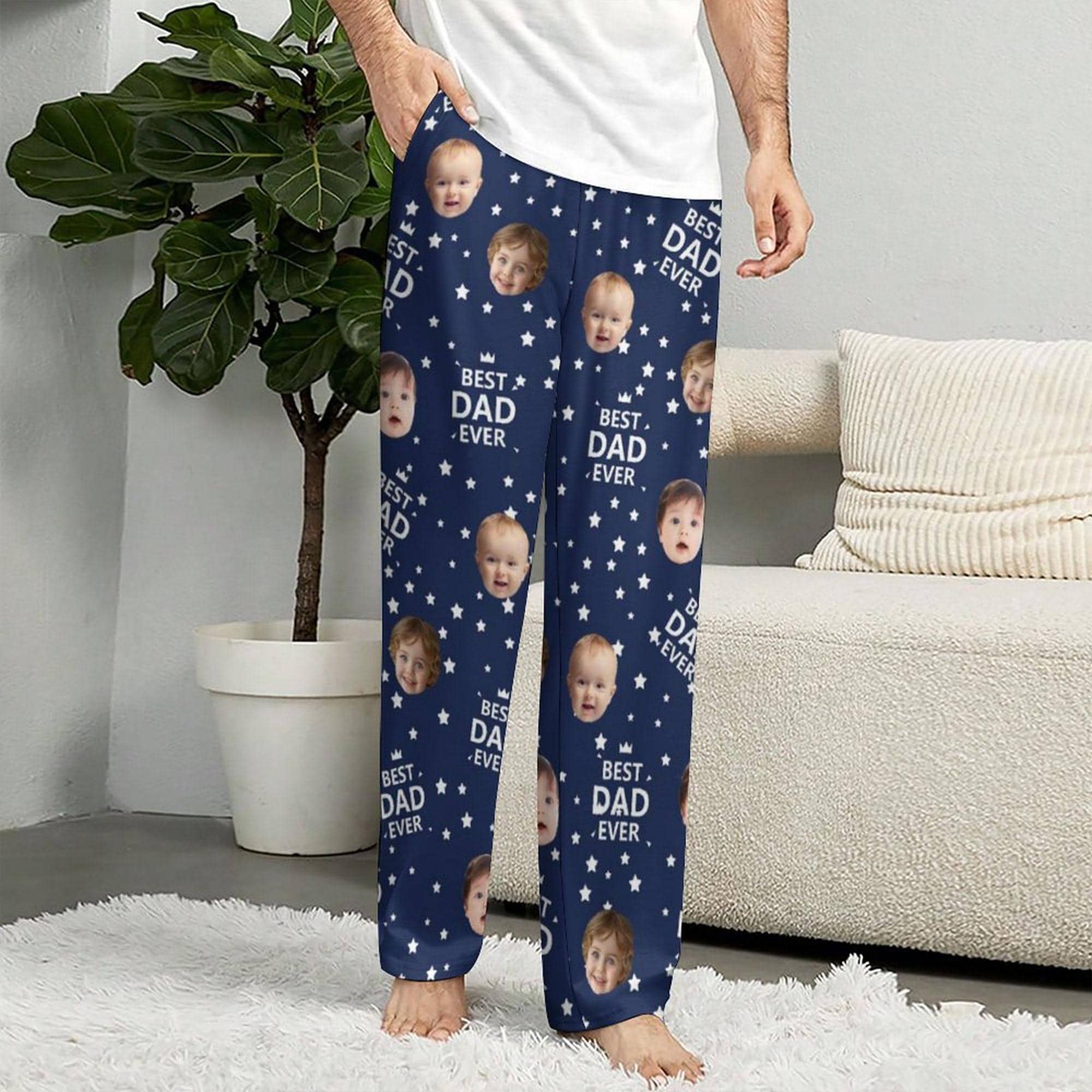Custom Face Pajamas Best Dad Ever - Father's Day Gifts for Dad, Family Gift LM32 668983 - Image 8