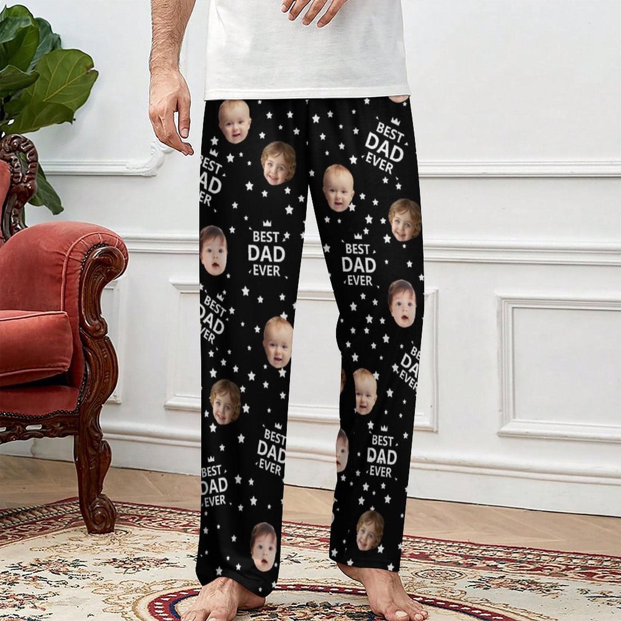 Custom Face Pajamas Best Dad Ever - Father's Day Gifts for Dad, Family Gift LM32 668983 - Image 9