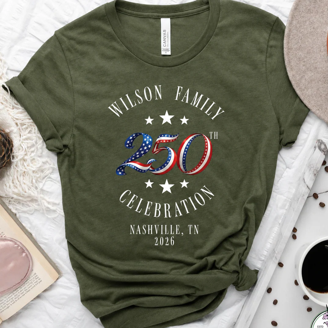 Custom Family 250th Celebration Shirt, Patriotic America Basic Tee LM32 669211 - Image 5