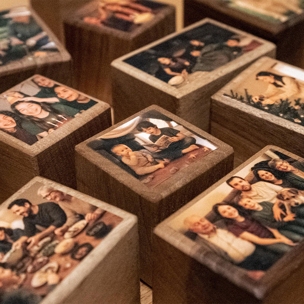 Custom Family Photo Collage Wooden Blocks Set - Gift For Family, Boyfriend, Girlfriend LM32 899177 - Image 4