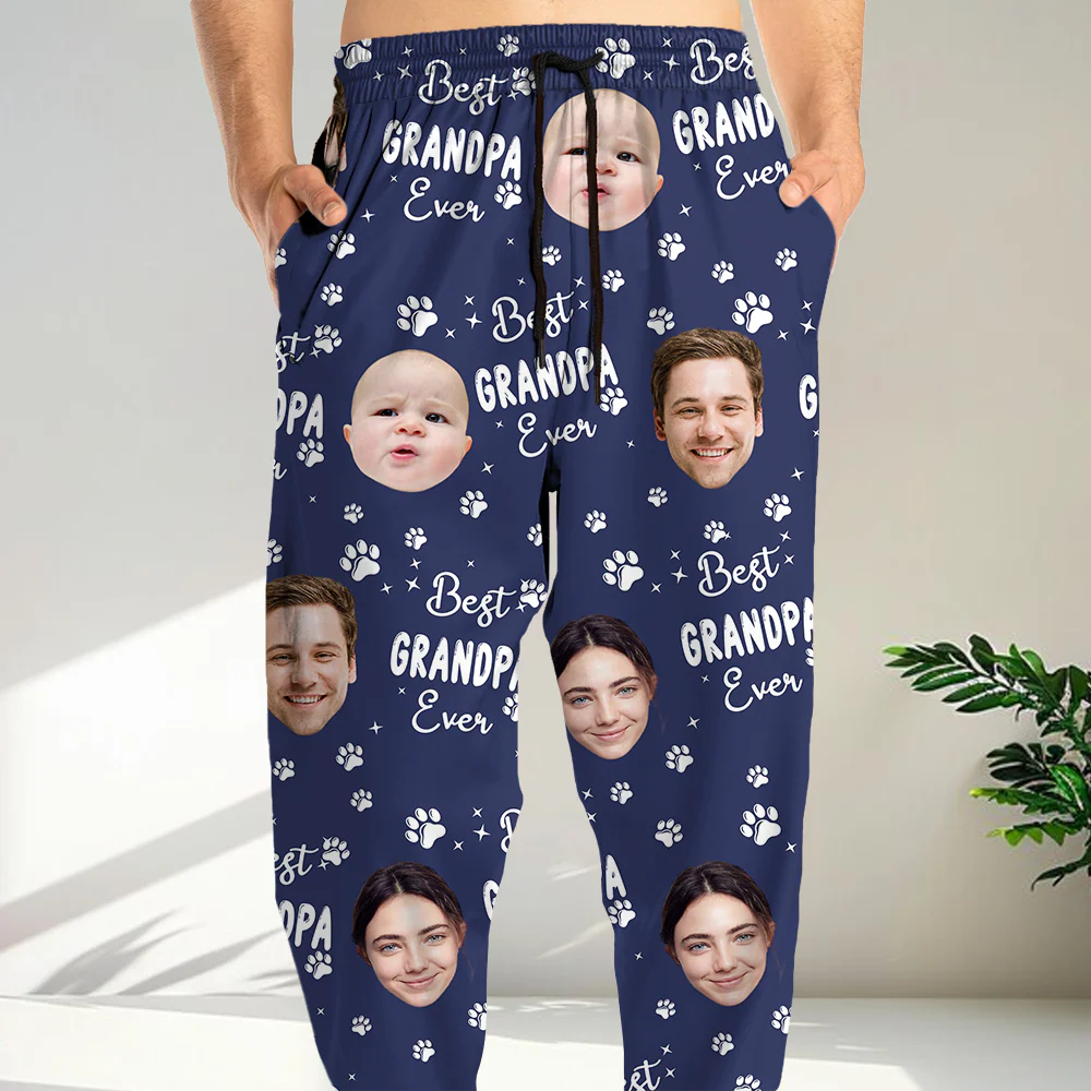 Custom Funny Face Best Dad Ever Sweatpants For Family LM32 893619 - Image 3