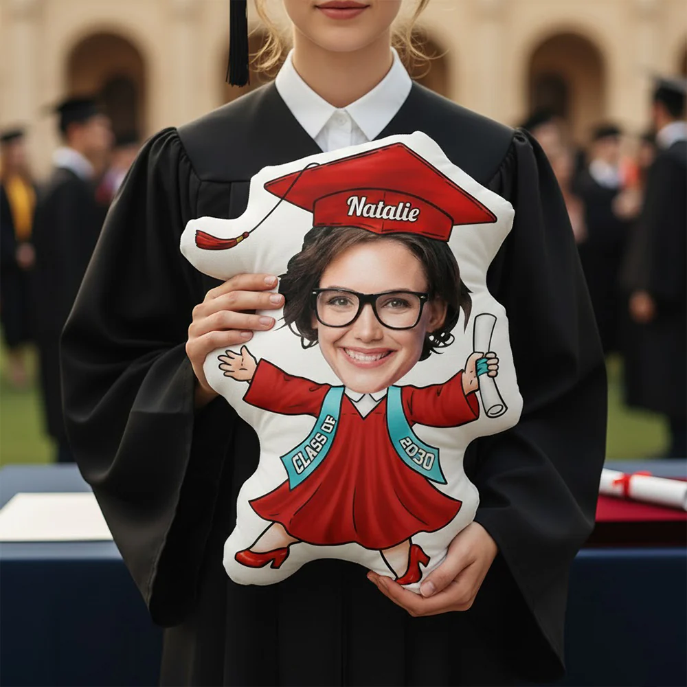 Custom Funny Face Class of 2026 Graduation Shaped Pillow, Senior Gift LM32 899337 - Image 9