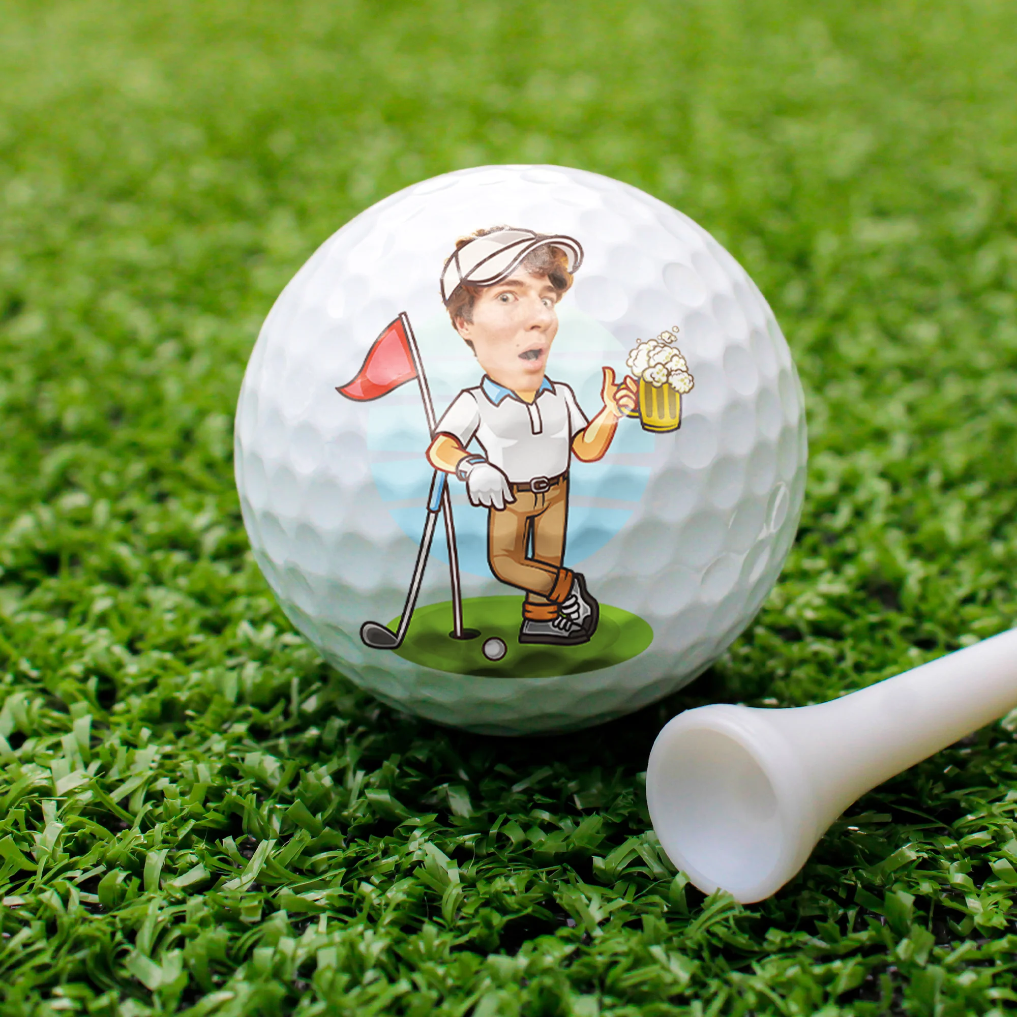 Custom Funny Face If Found Please Hit Better Unique Golf Ball LM32 893547 - Image 5