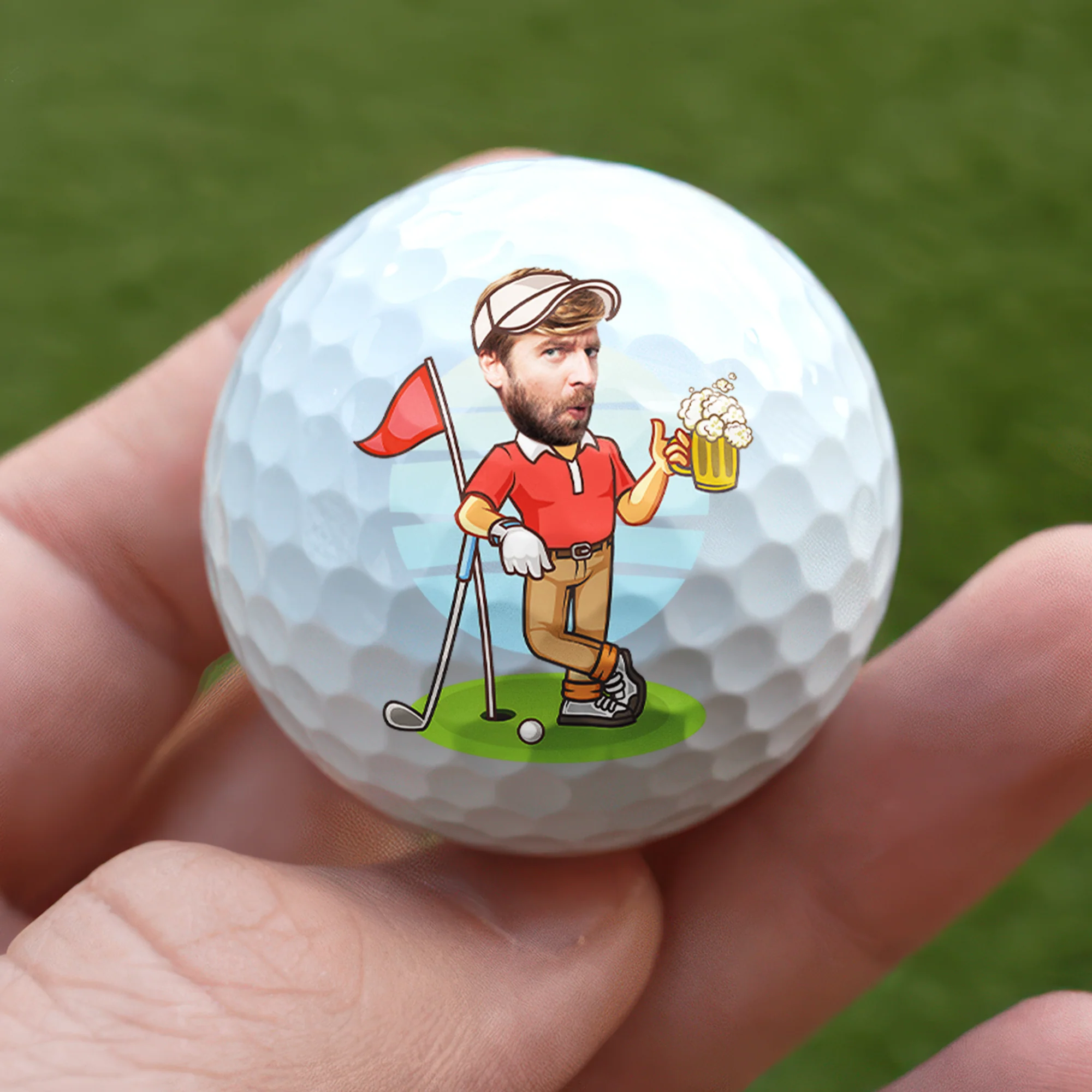 Custom Funny Face If Found Please Hit Better Unique Golf Ball LM32 893547 - Image 6