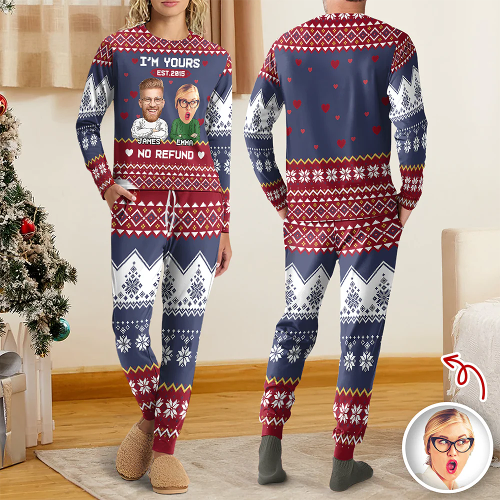 Custom Funny Face You And Me We Are A Team Together Sleepwear LM32 895571 - Image 6