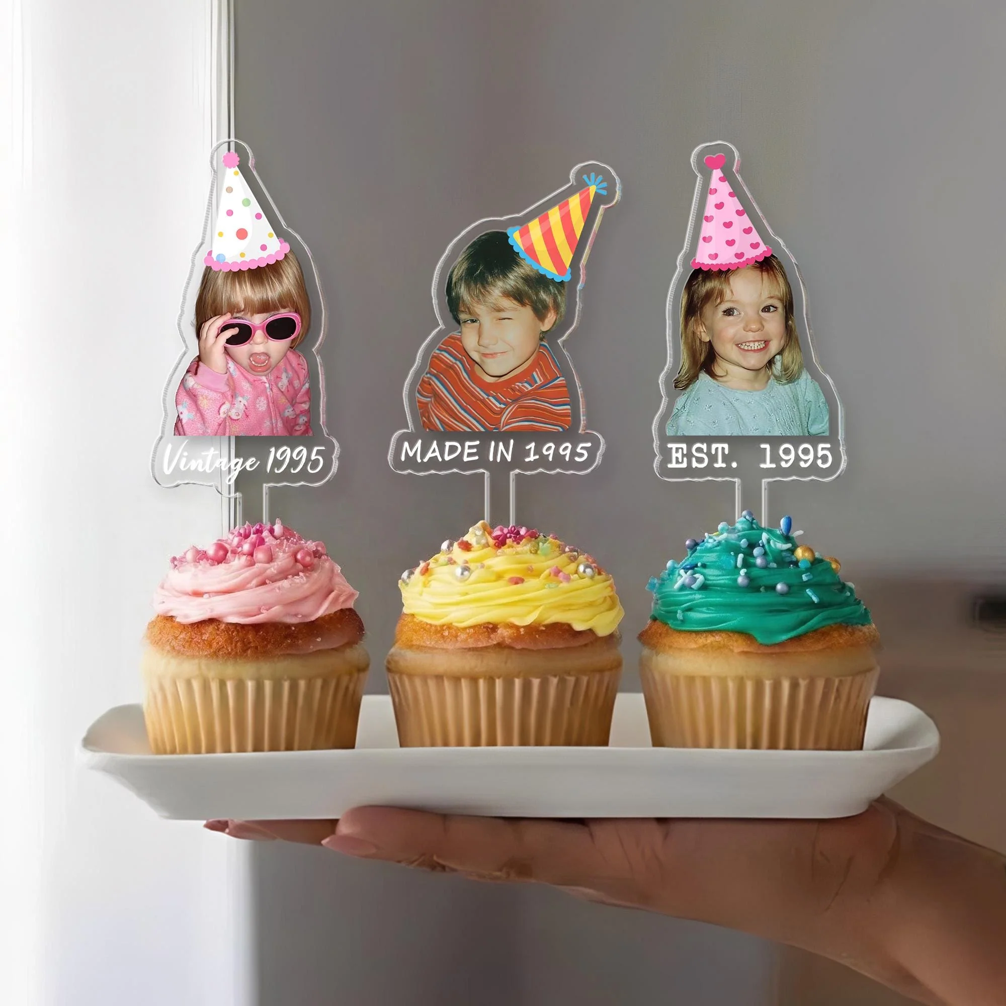 Custom Funny Photo Look Who's 30th 40th 50th Birthday Acrylic Cake Topper LM32 899915 - Image 10