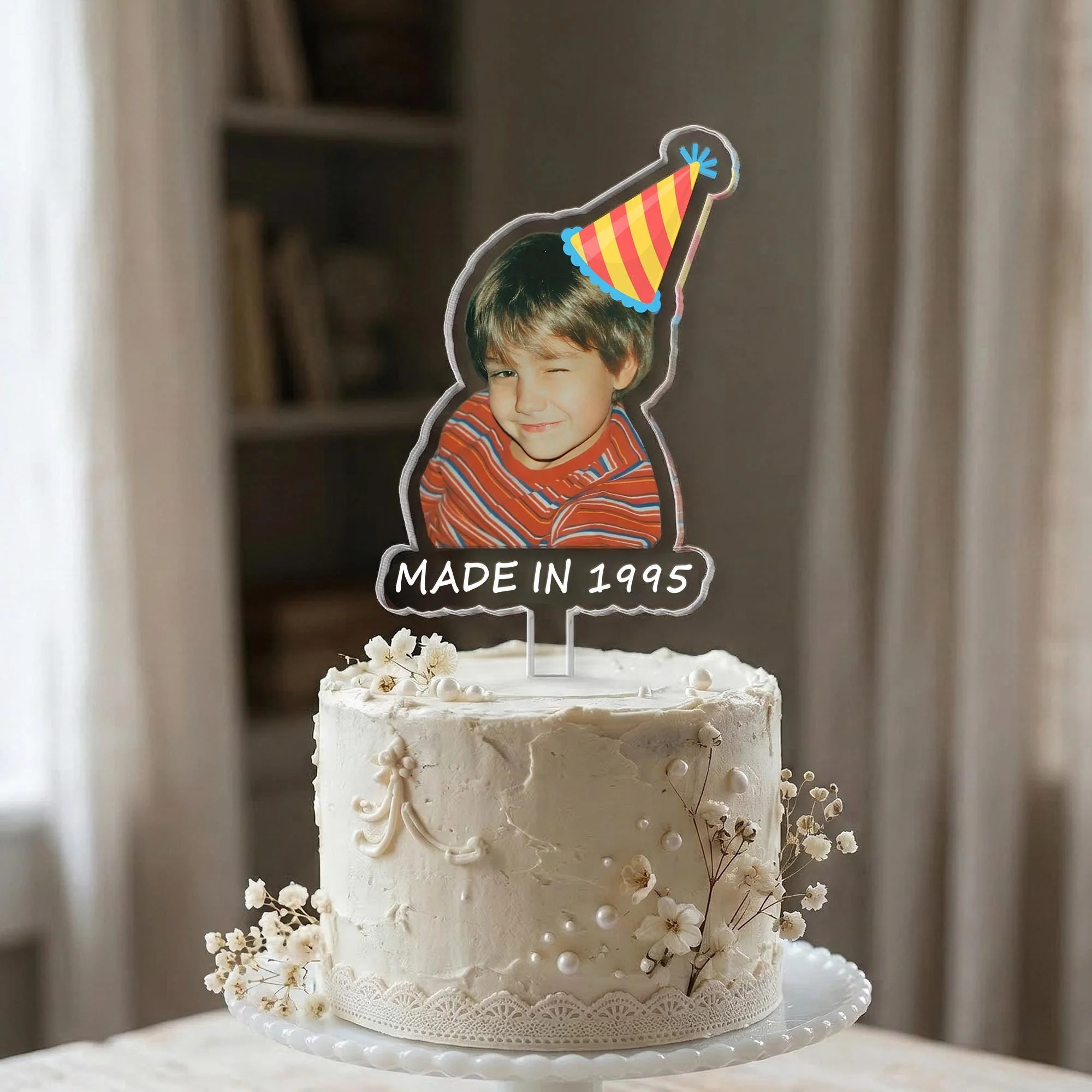 Custom Funny Photo Look Who's 30th 40th 50th Birthday Acrylic Cake Topper LM32 899915 - Image 5