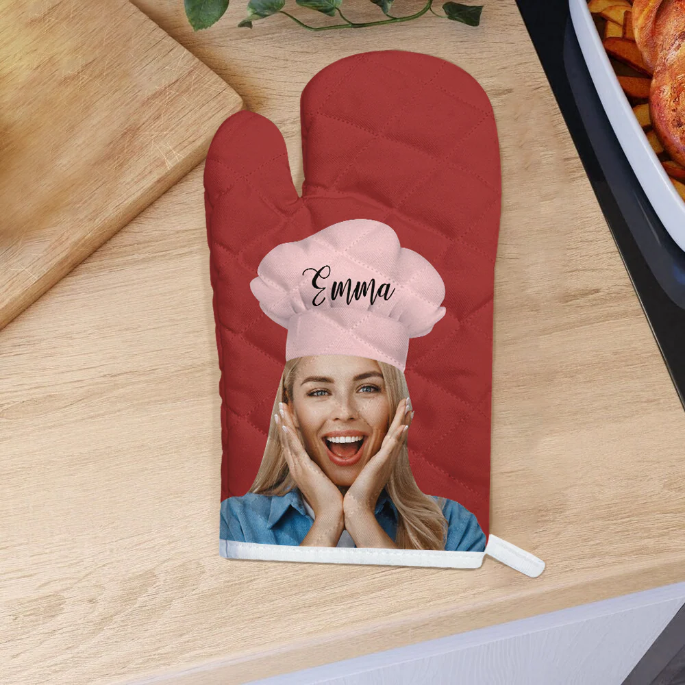 Custom Funny Photo Master Chef Oven Mitt Gift For Cooking Lovers LM32 899233 - Image 4