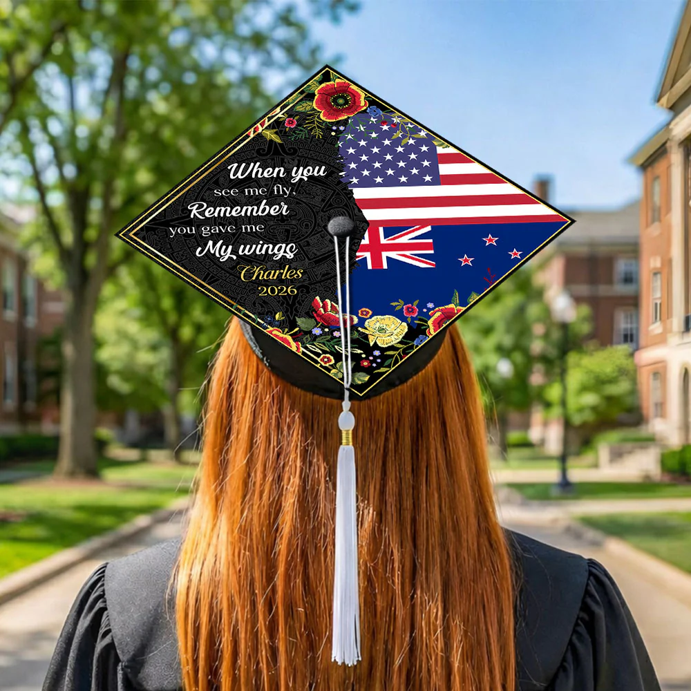 Custom Name Class Of 2026 I Believed I Could So I Did - National Graduation Cap Topper LM32 899303 - Image 4