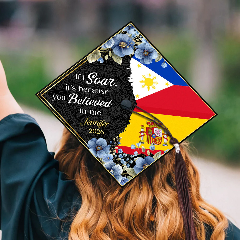 Custom Name Class Of 2026 I Believed I Could So I Did - National Graduation Cap Topper LM32 899303 - Image 6