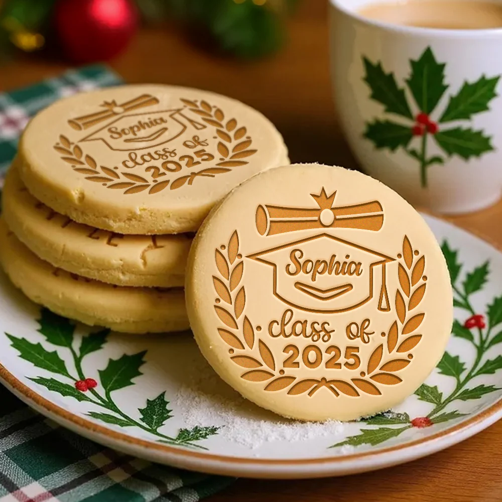 Personalized Name Congrats Graduation Class Of 2025 Cookie Stamp LM32 897439 - Image 2