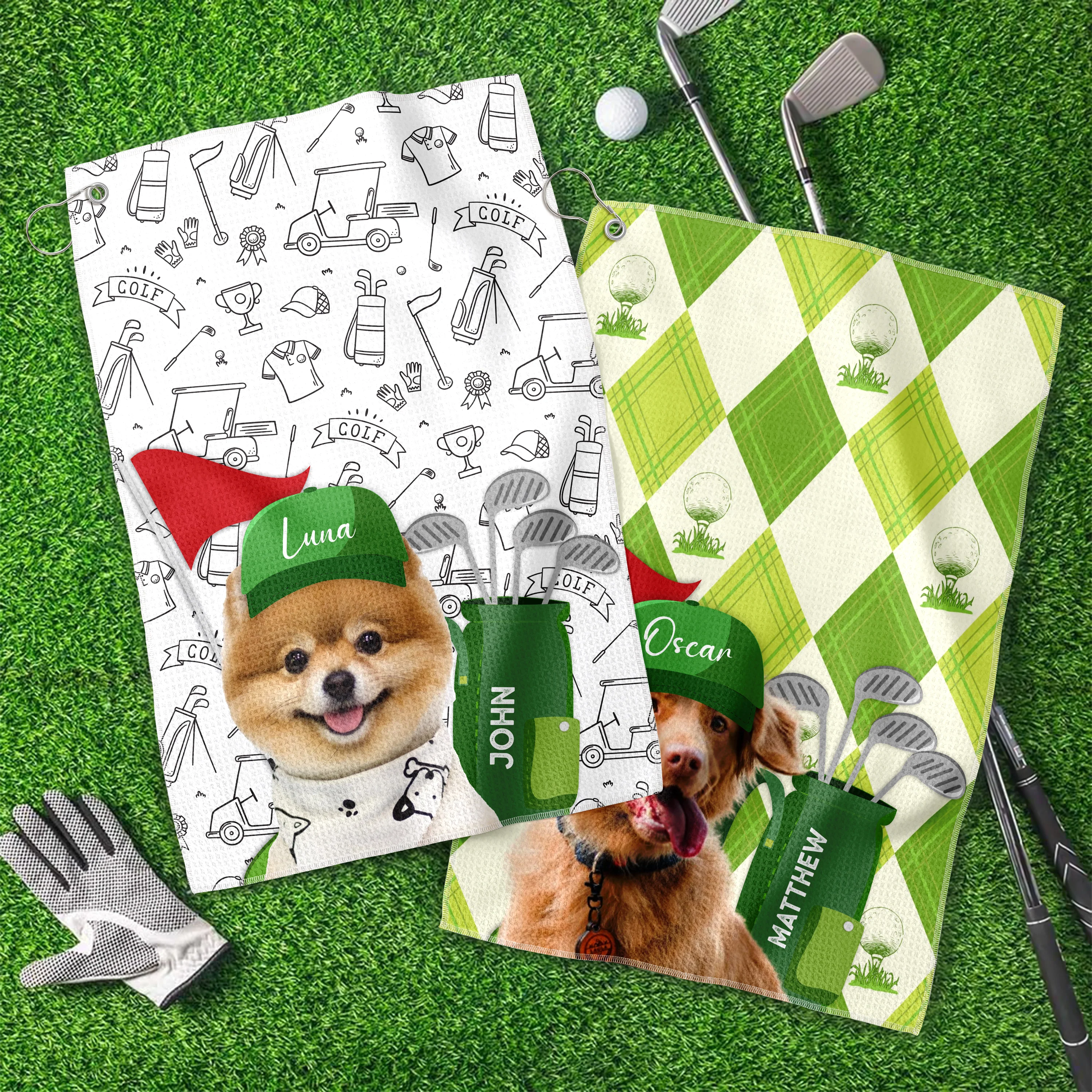 Custom Pet Photo Every Golfer Needs a Loyal Caddie Golf Towel LM32 893603 - Image 2