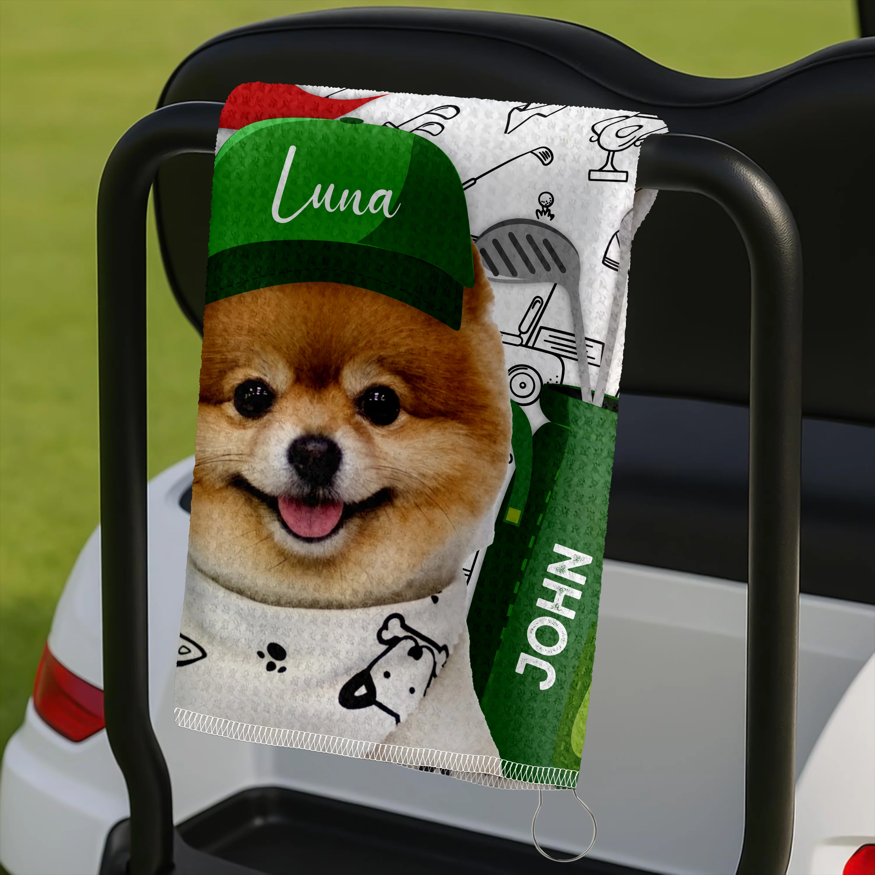 Custom Pet Photo Every Golfer Needs a Loyal Caddie Golf Towel LM32 893603 - Image 3
